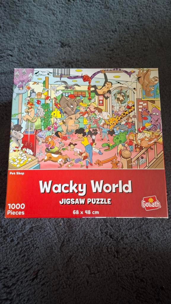 Wacky world puzzel 1000 stukjes, Ophalen, 500 t/m 1500 stukjes, Zo goed als nieuw