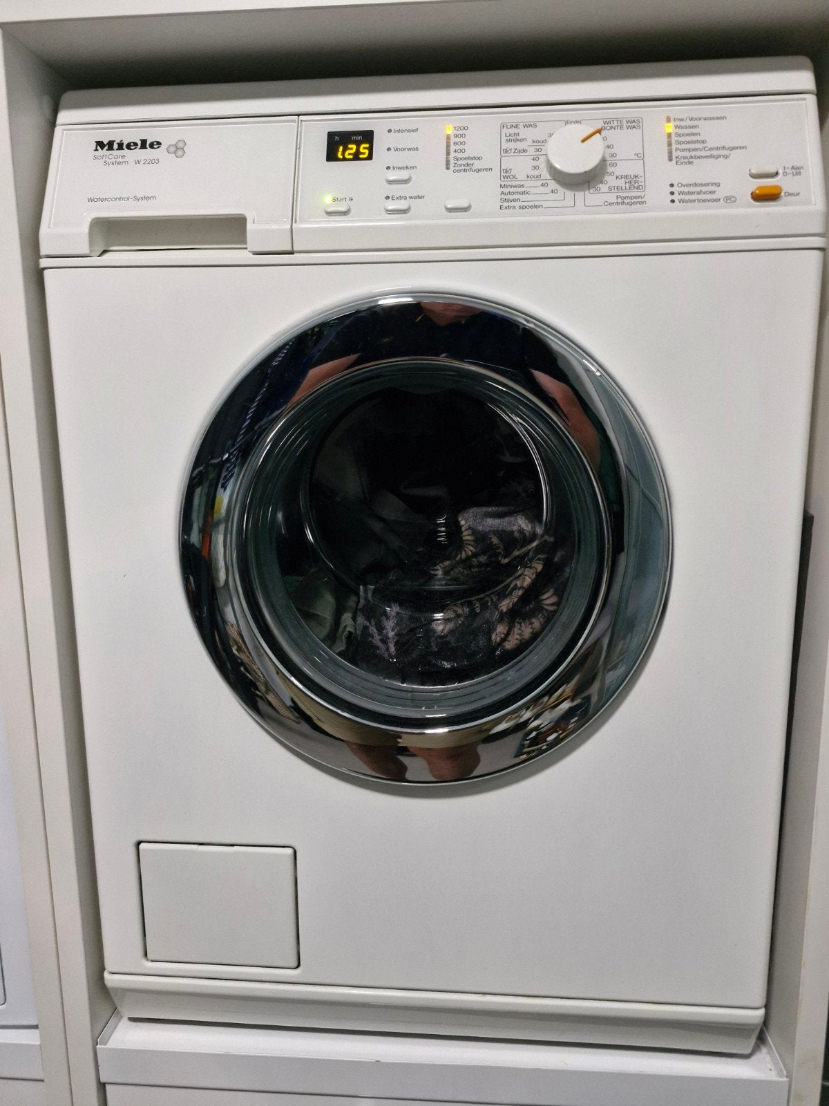Miele W2203 Softcare System Wasmachine - Gebruikt, Ophalen, Gebruikt, Voorlader, Wolwasprogramma