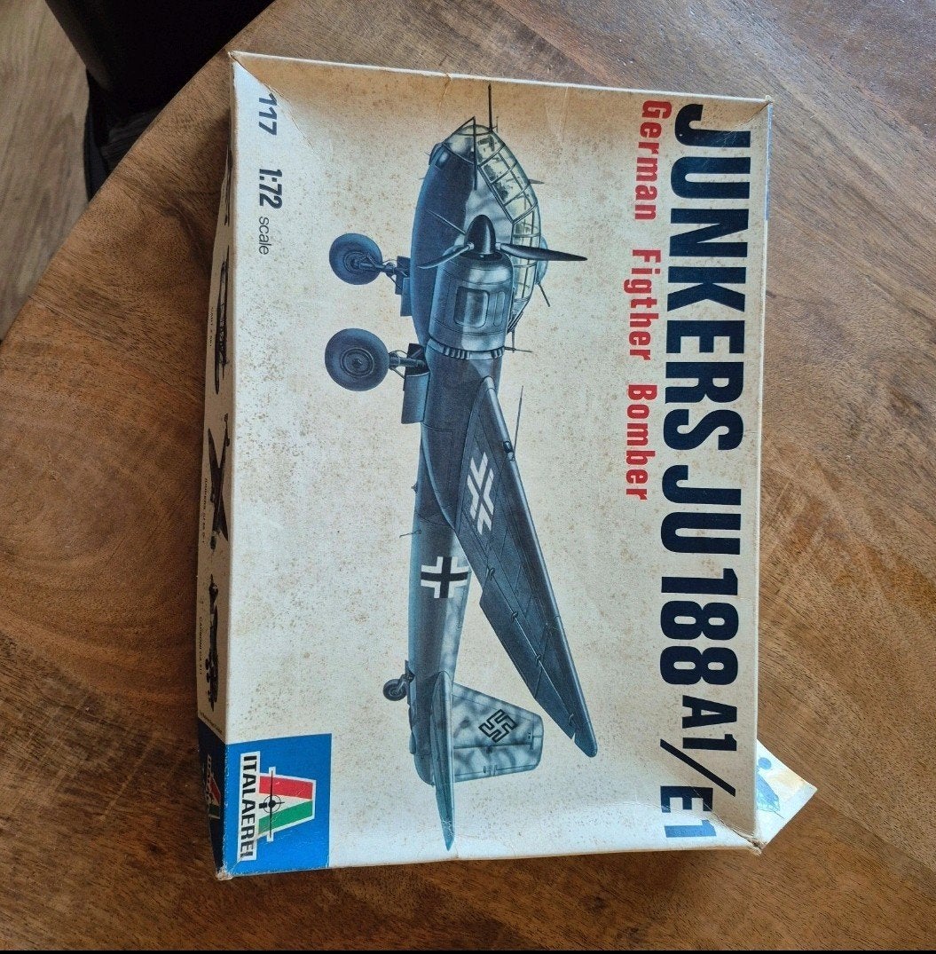 Junkers JU 188 A1/E1 Italeri modelvliegtuig 1978 NIEUW, 1:72 tot 1:144, Italeri, Nieuw, Ophalen of Verzenden