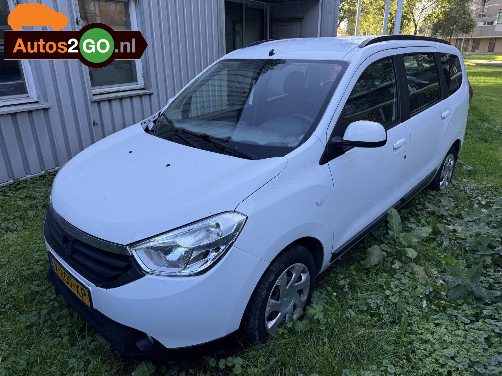 Dacia Lodgy 1.6 MPi 5p., Auto's, Voorwielaandrijving, Gebruikt, Elektrische ramen, Wit