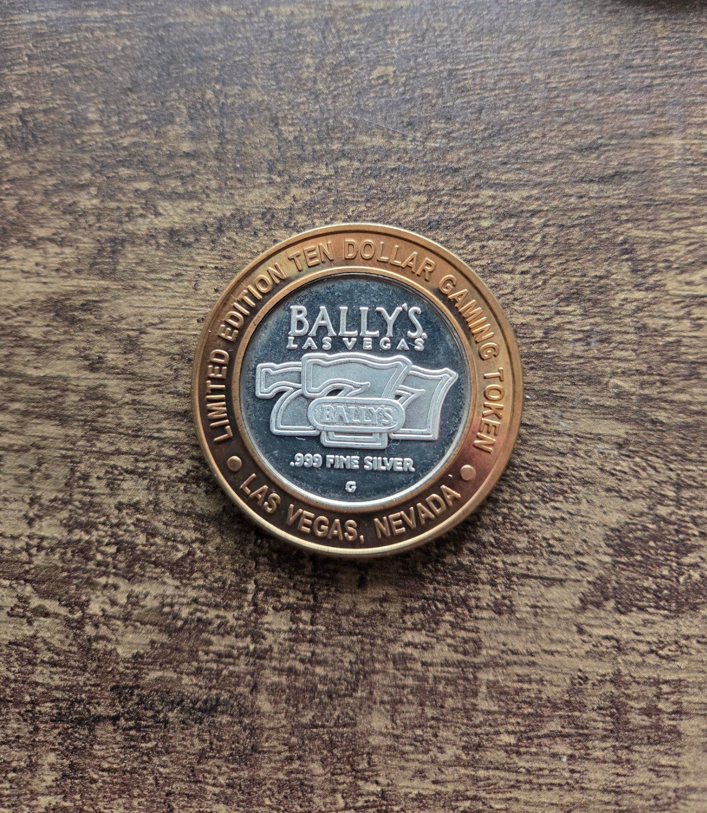 Zilveren munt 10 dollar munt casino token Las vegas .999, Postzegels en Munten, Ophalen of Verzenden