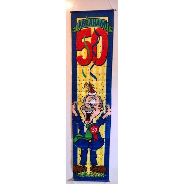 Abraham Banner te koop, Hobby en Vrije tijd, Feestartikelen, Zo goed als nieuw, Feestartikel, Abraham of Sarah, Ophalen of Verzenden
