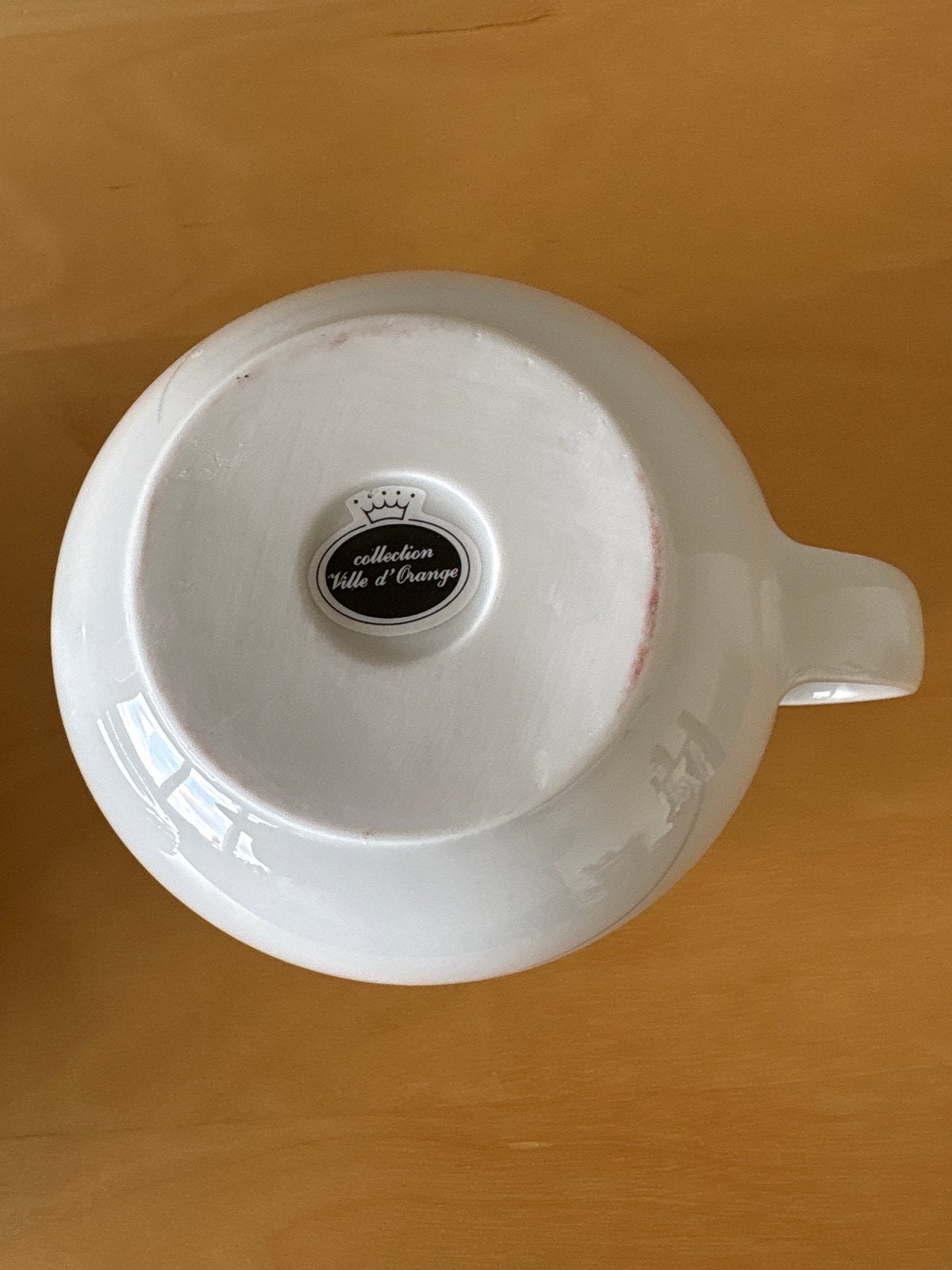 Servies set 'Collection Ville d'Orange' - 6 borden en juskom, Overige merken, Keramiek, Ophalen of Verzenden, Zo goed als nieuw