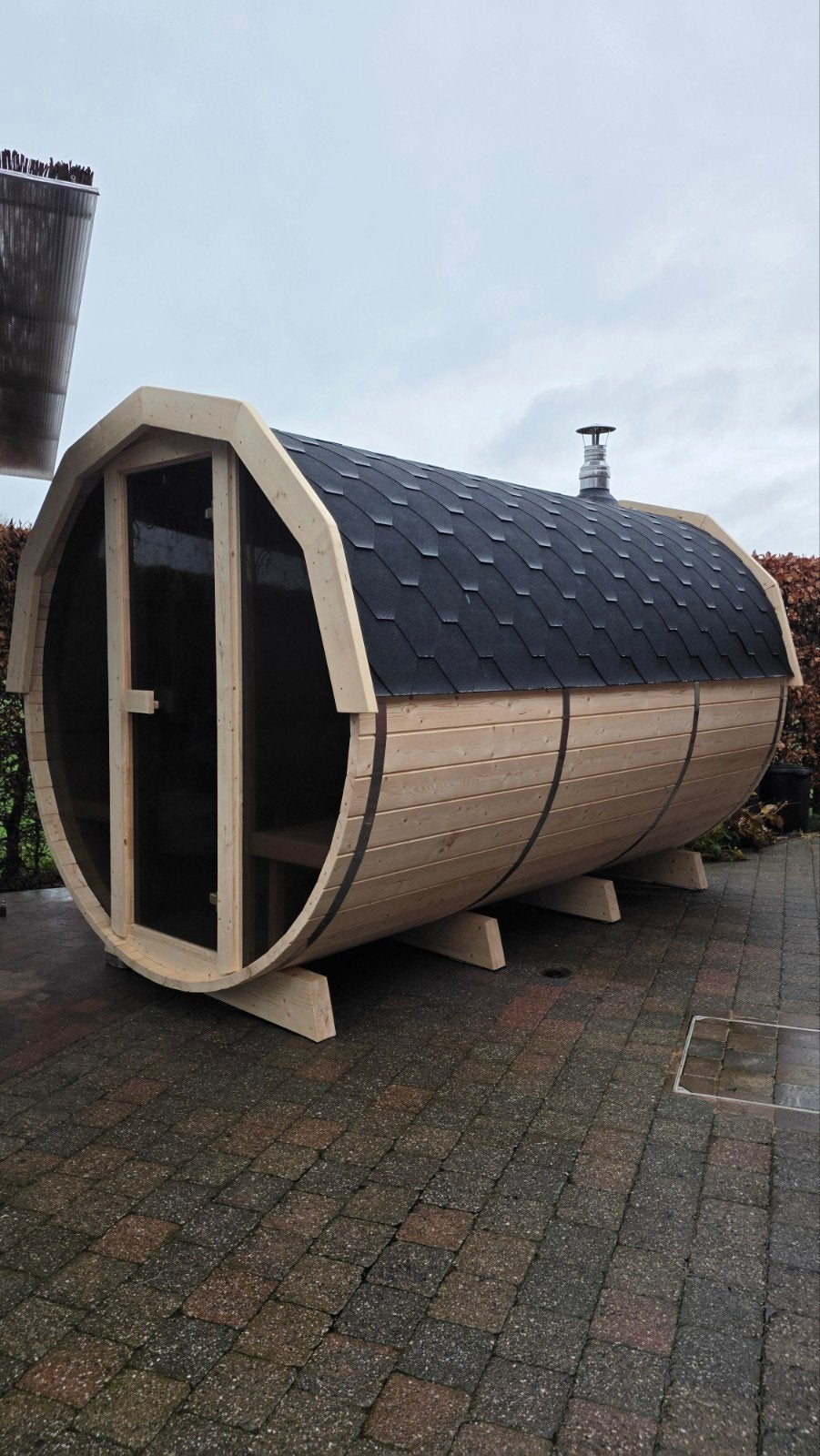 3,5M Barrel Sauna Gratis Levering en Plaatsing - 10% KORTING, Ophalen of Verzenden, Nieuw, Complete sauna