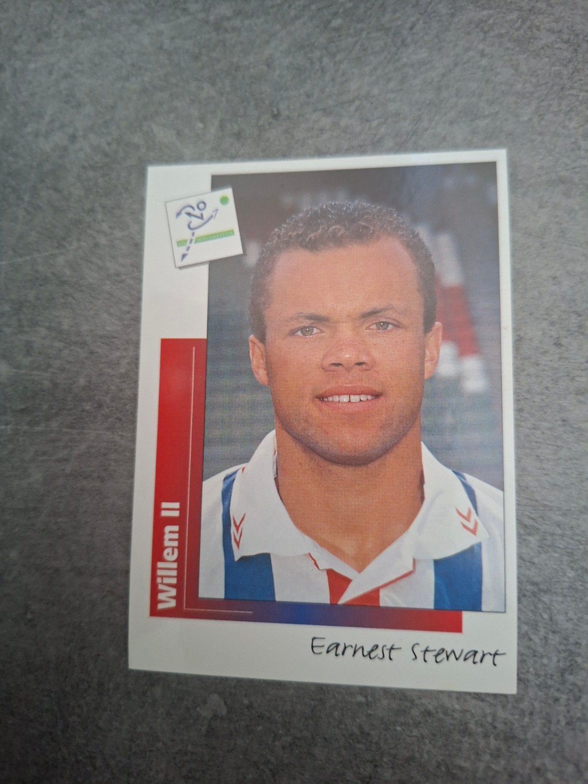 Panini sticker Voetbal 96. Earnest Stewart Willem II., Ophalen of Verzenden, Zo goed als nieuw, Sticker