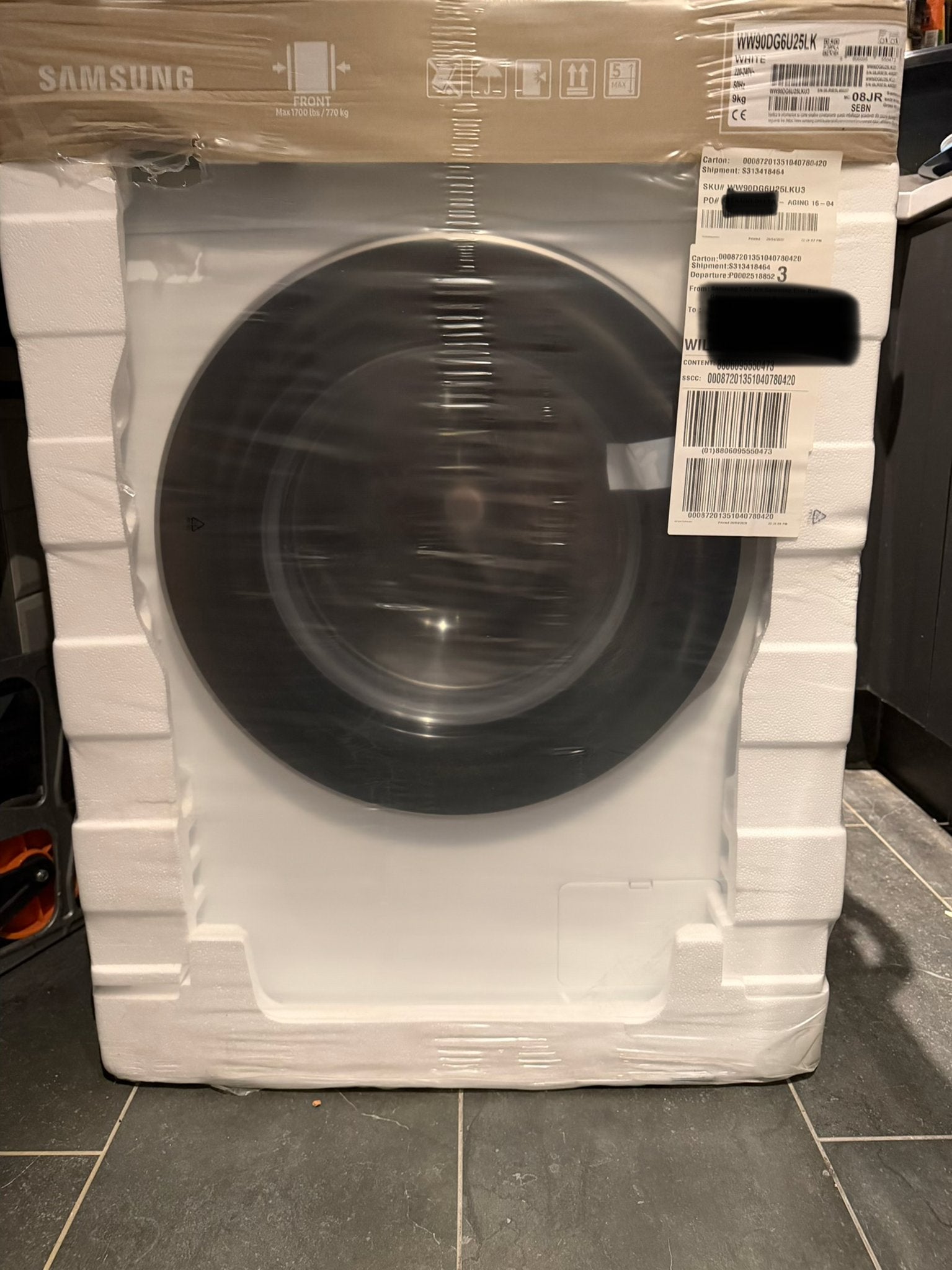 Nieuwe Samsung WW90DG6U25LK AI Wash Wasmachine 9kg, 1200 tot 1600 toeren, 8 tot 10 kg, Nieuw, Ophalen of Verzenden