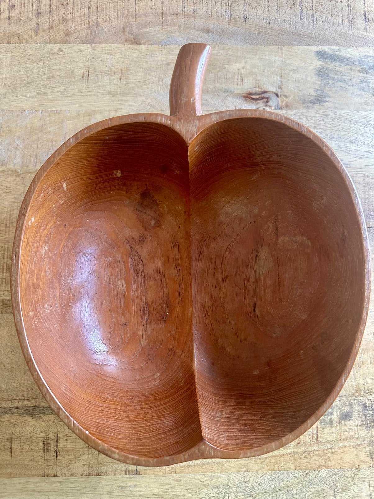 Teakhouten appelschaal, Ophalen of Verzenden, Overige stijlen, Schaal of Schalen