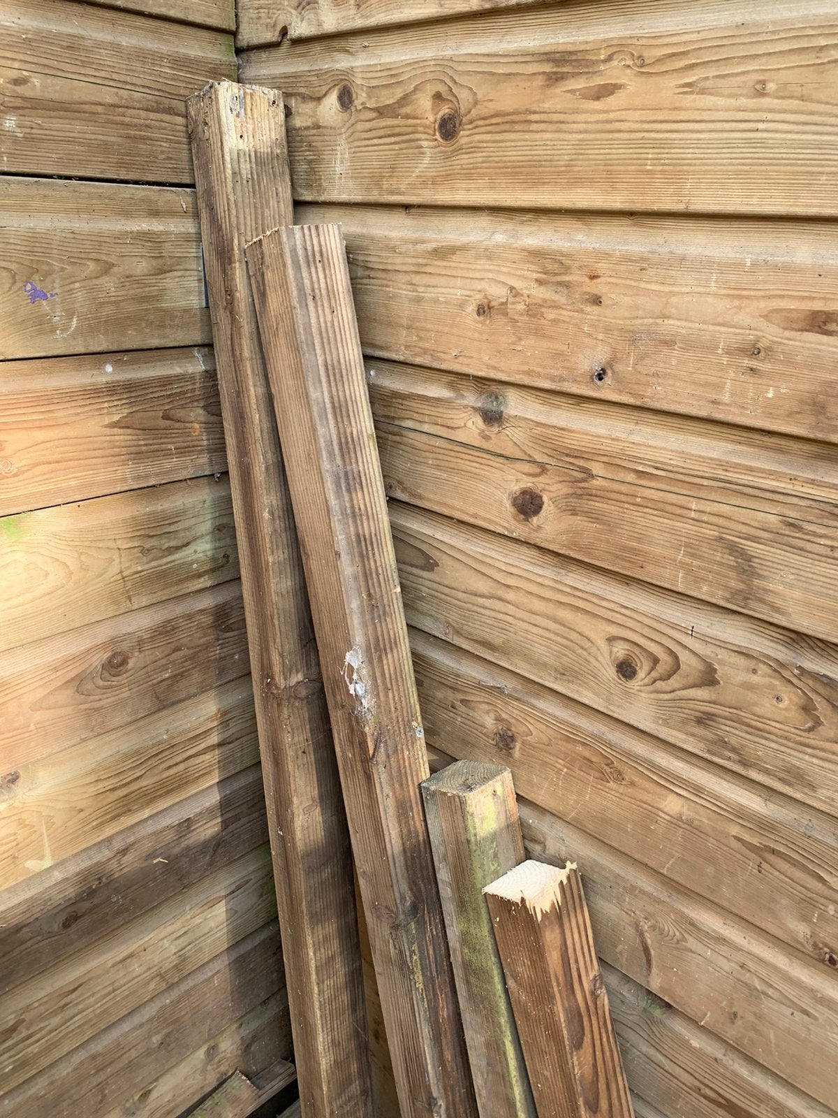 Dikke balken overkapping, Tuin en Terras, Ophalen, Zo goed als nieuw, 250 cm of meer, Balken