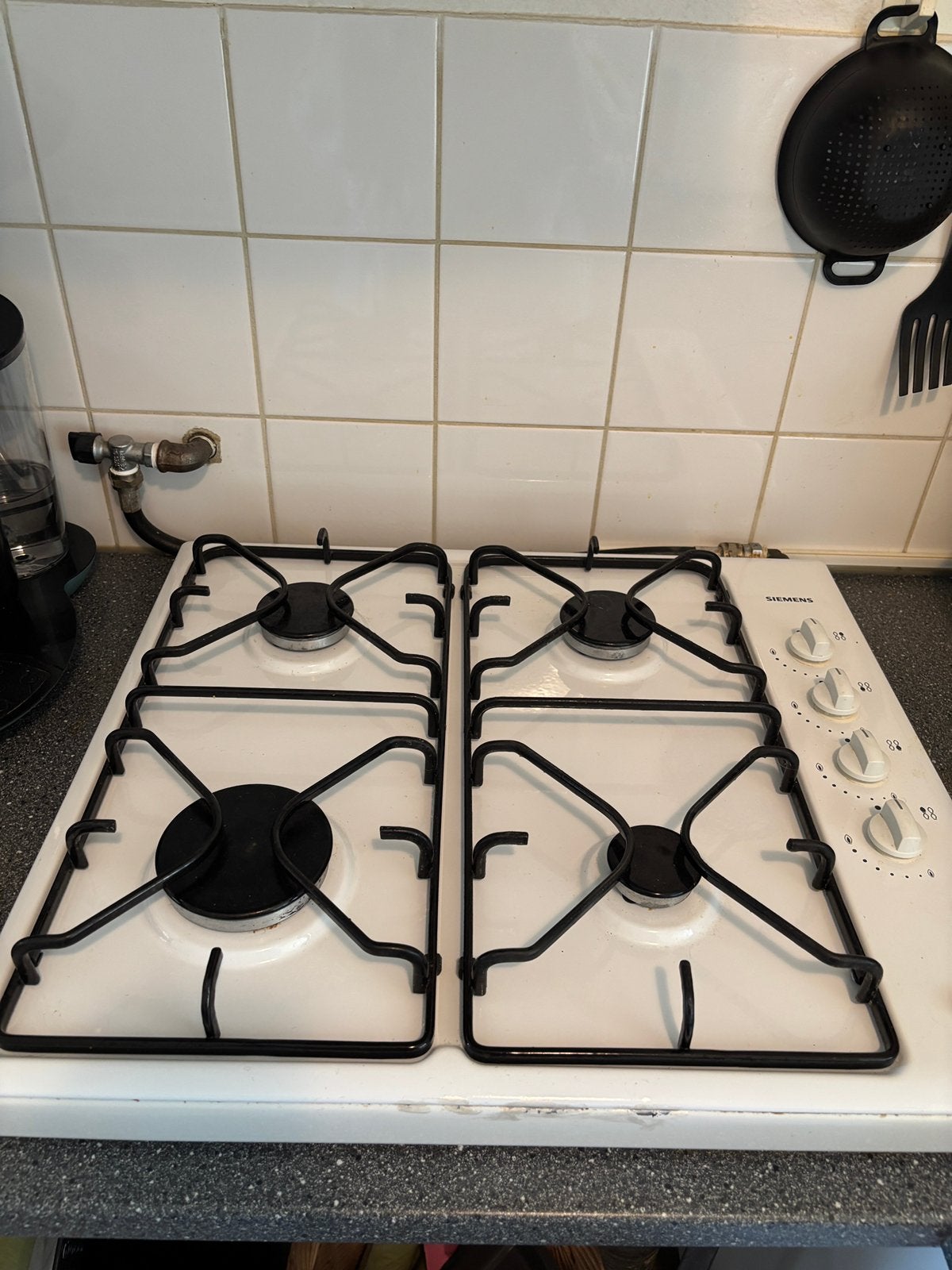 Siemens vrijstaand gasfornuis 4 pitten, Witgoed en Apparatuur, Kookplaten, Ophalen, Gebruikt, 4 kookzones, Gas