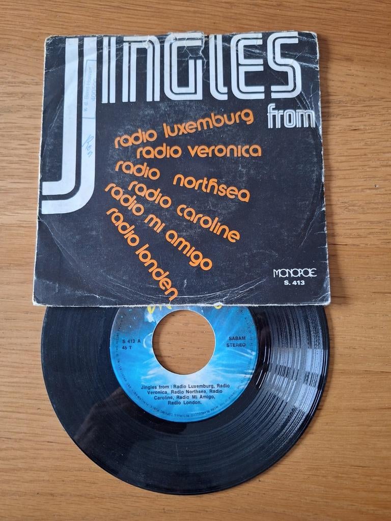 Jingles from Radio Luxemburg, Veronica, Northsea, en meer, Cd's en Dvd's, Gebruikt, Overige genres, 7 inch, Single