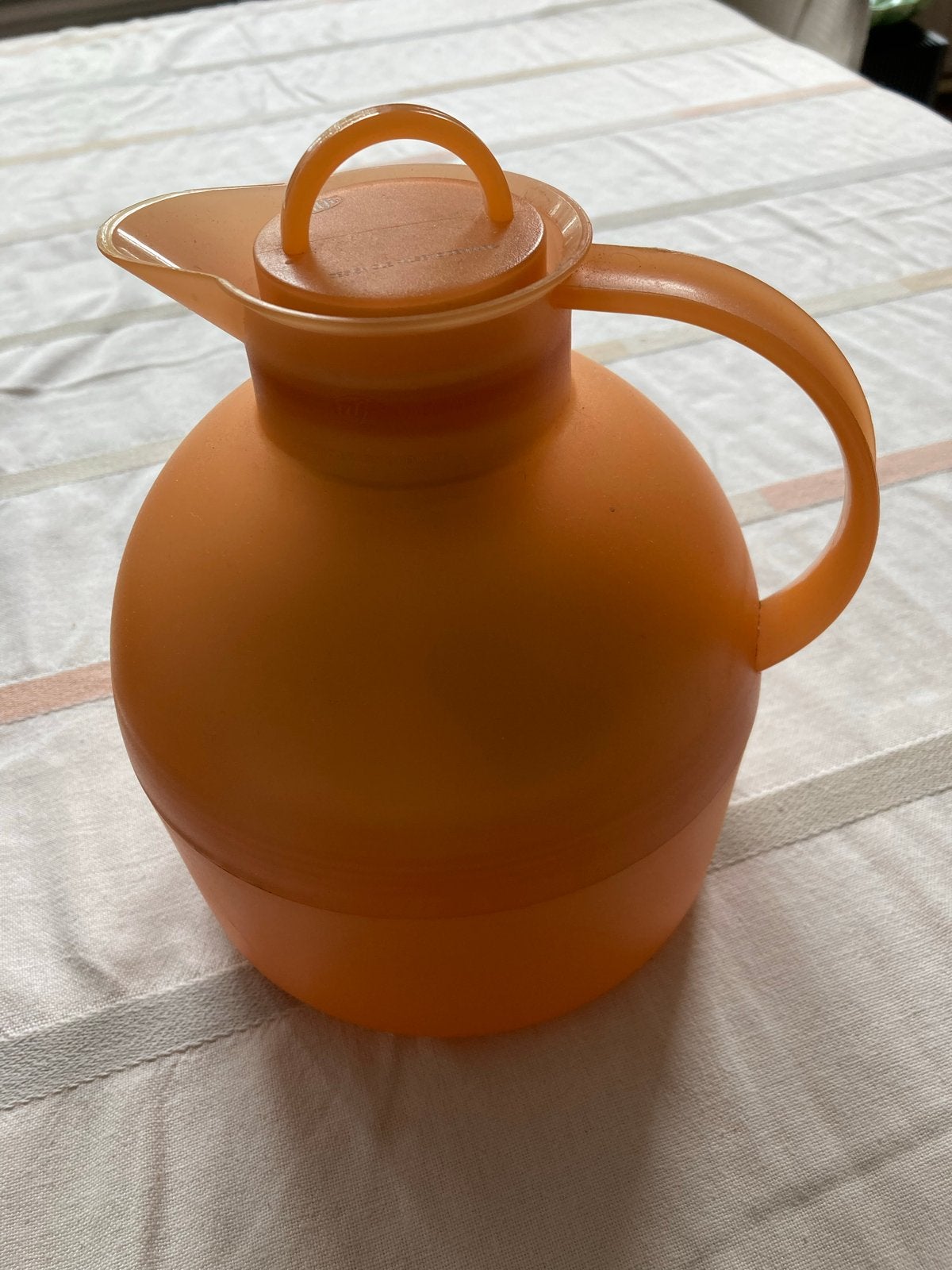 Alfi thermoskan- Oranje - Met deksel en handvat, Ophalen, Gebruikt, Overige stijlen, Thermoskan