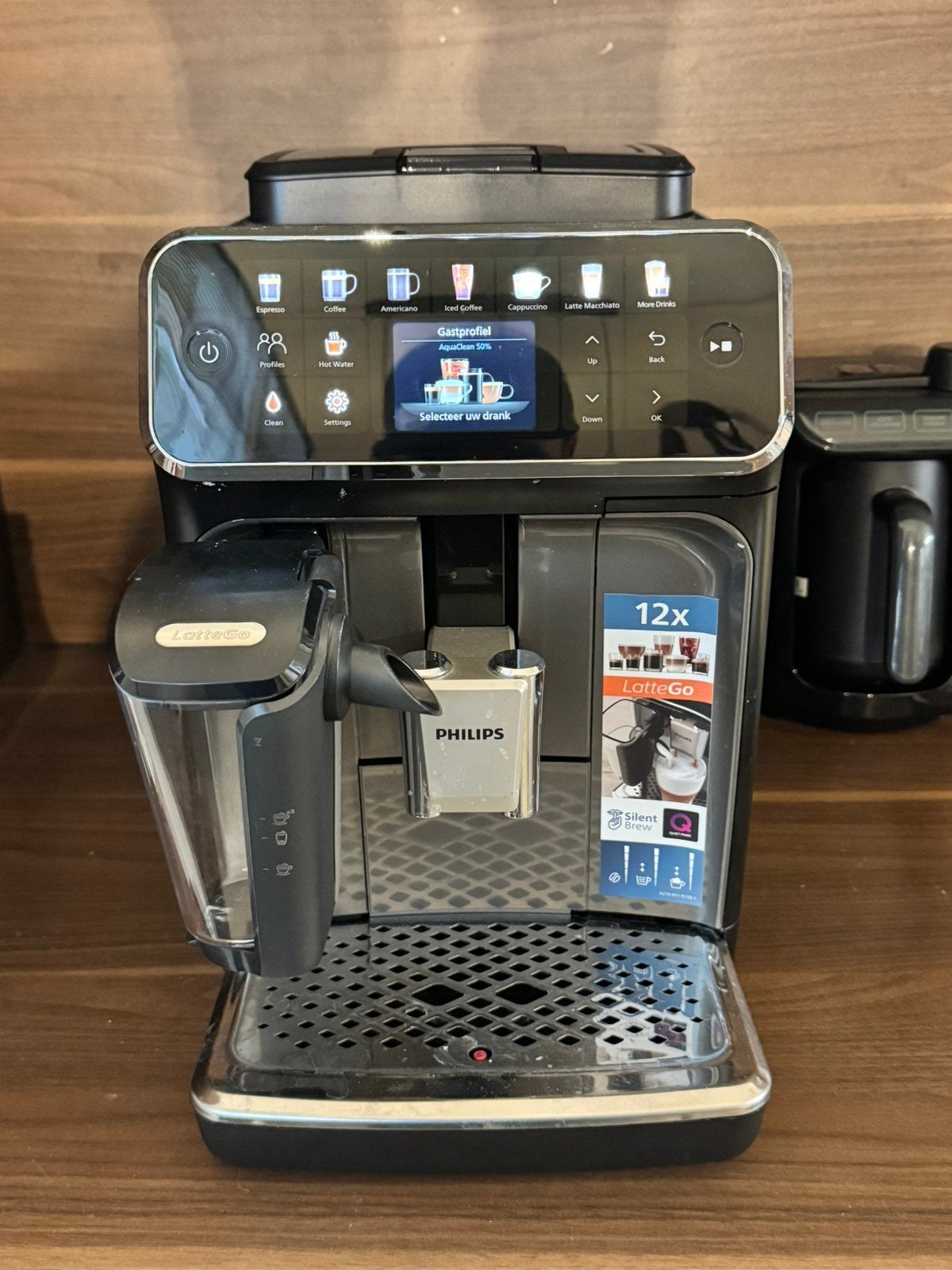 Philips 4400 Series LatteGo, Witgoed en Apparatuur, Ophalen, Afneembaar waterreservoir, 10 kopjes of meer, Koffiemachine