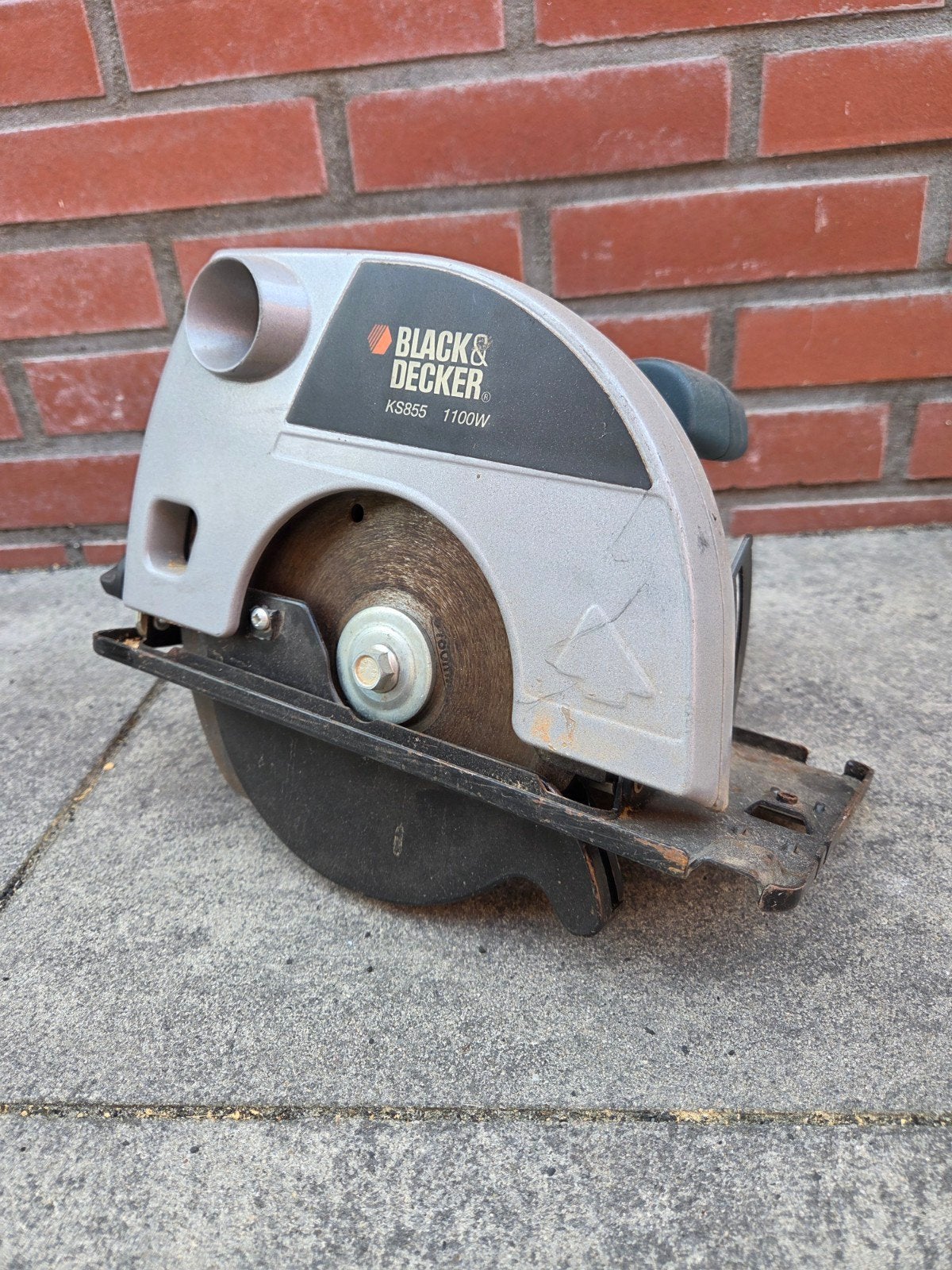 Black & Decker KS855 Cirkelzaag 1100W, Ophalen, Gebruikt, Cirkelzaag, 600 tot 1200 watt