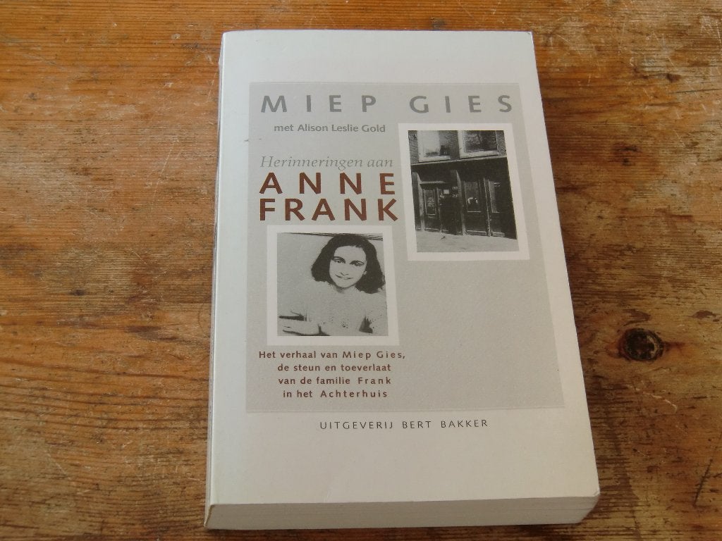 Miep Gies : Herrineringen aan Anne Frank (Wo2), 20e eeuw of later, Ophalen of Verzenden, Zo goed als nieuw, Miep Gies