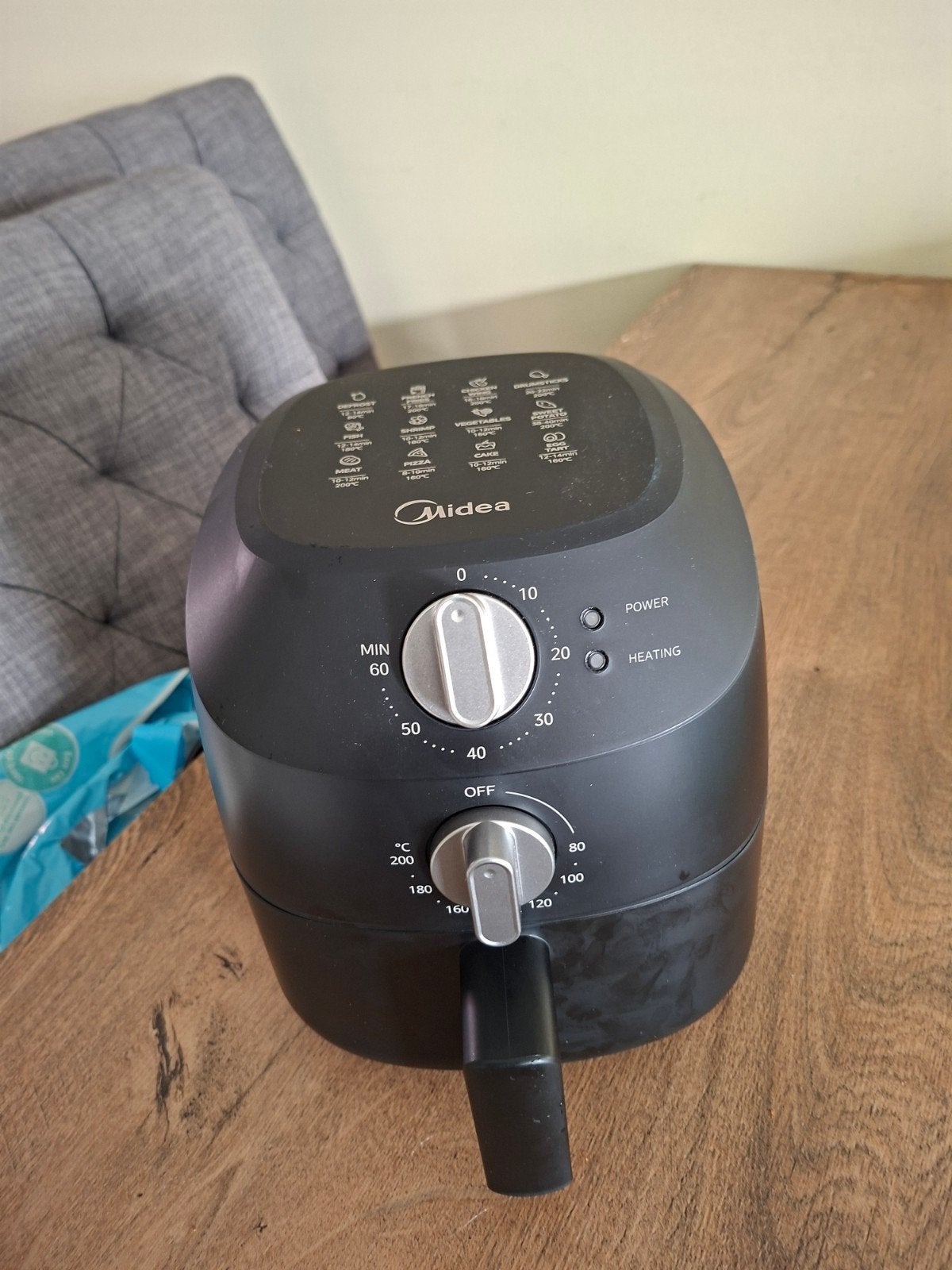 kleine air fryer, Witgoed en Apparatuur, Ophalen, Zo goed als nieuw, Airfryer, Minder dan 750 gram