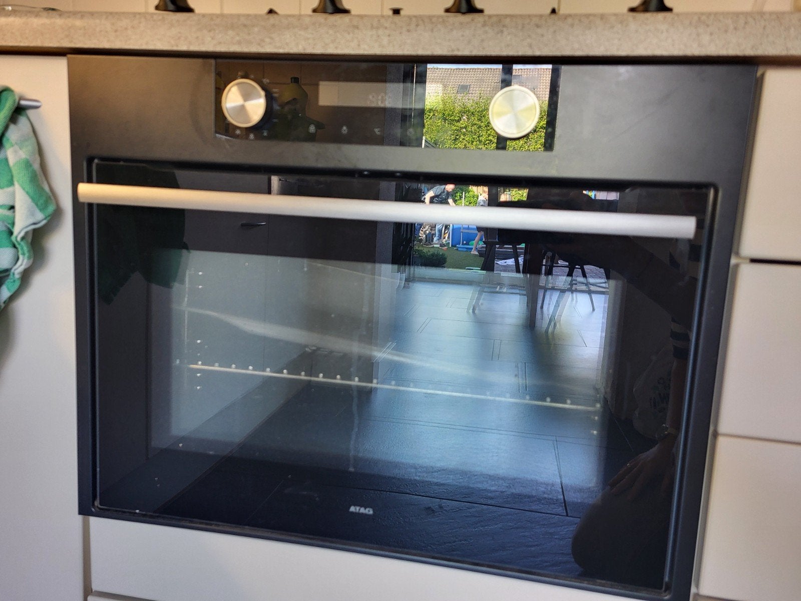 ATAG OX4592C inbouw oven grafiet, Witgoed en Apparatuur, Ovens, Ophalen, 45 tot 50 cm, Gebruikt, Hete lucht