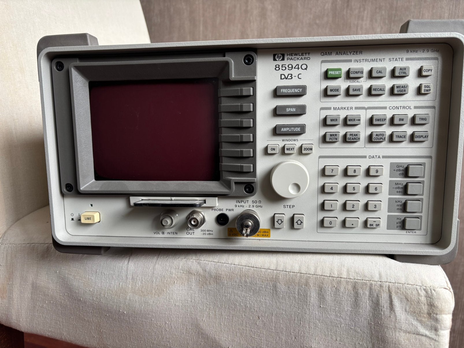Hewlett Packard HP 8594Q DVB-C 2.9 GHz spectrum analyzer, Ophalen, Zo goed als nieuw