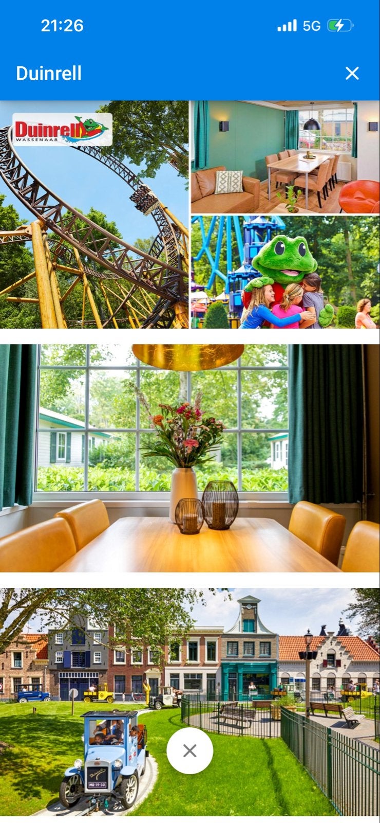 Weekend duinrell 4 pers vrij 30 okt tot ma 2 november