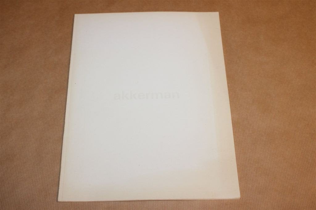 Akkerman — Stedelijk Museum Amsterdam Catalogus 1973, Ophalen of Verzenden, Gelezen