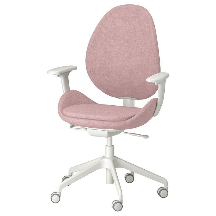 IKEA Bureaustoel - Roze, Ergonomisch en Verstelbaar, Ophalen of Verzenden