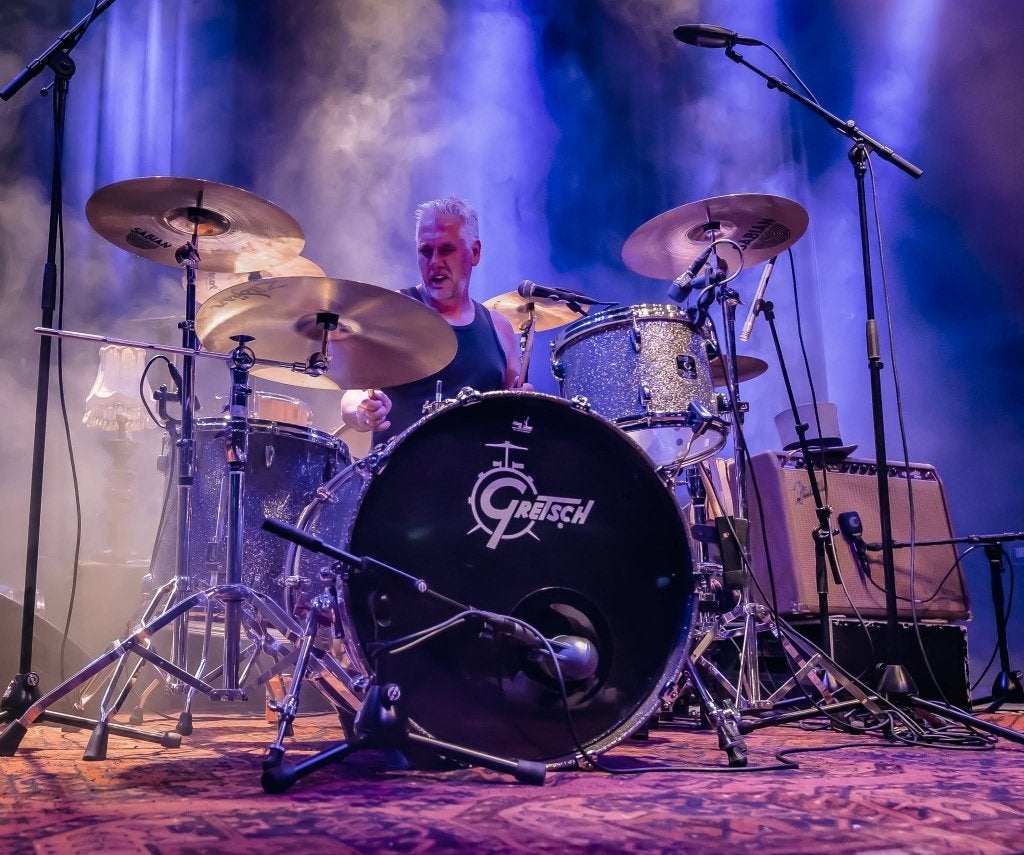 Gretsch Renown Maple Silver Slate Sparkle shellset + snare, Ophalen, Zo goed als nieuw, Overige merken