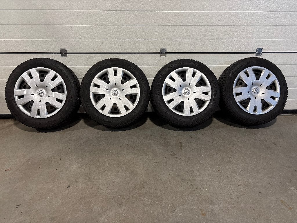 16" continental winterbanden st. 5 x 105 opel astra j, k ..., Auto-onderdelen, Ophalen, Gebruikt, 16 inch, Banden en Velgen