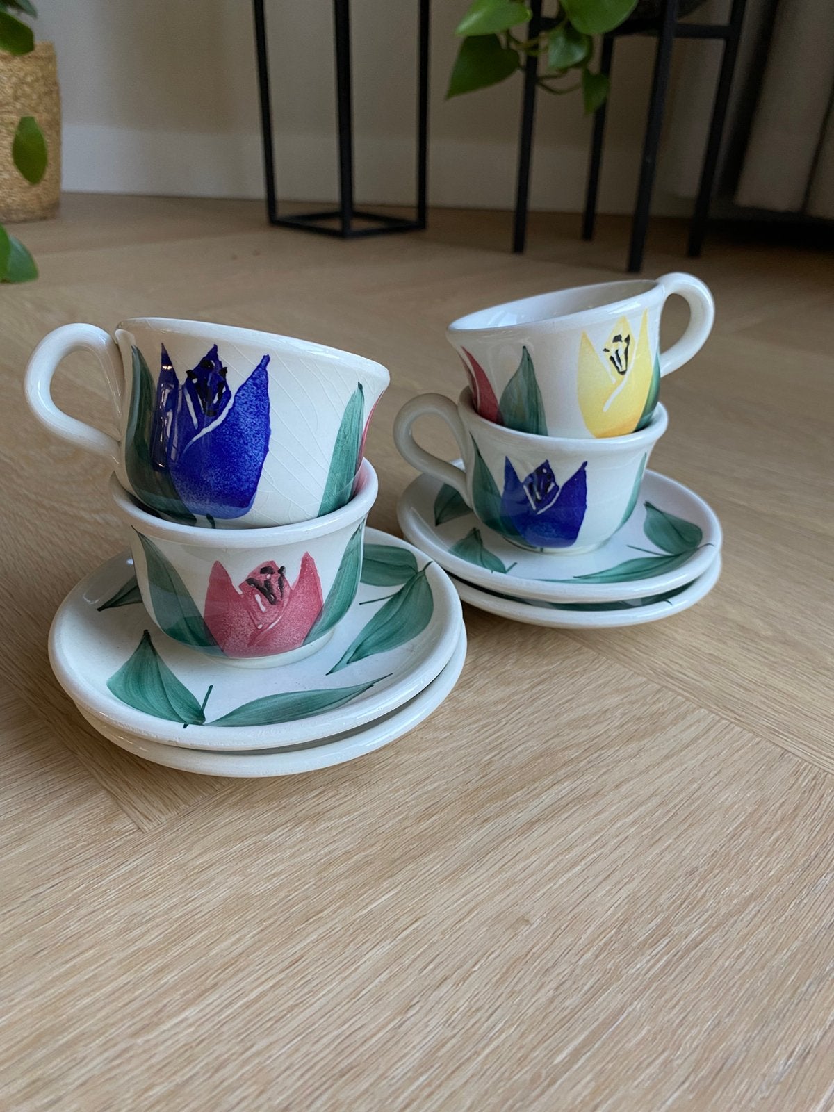 Vintage italliaanse espresso kopjes, Ophalen of Verzenden