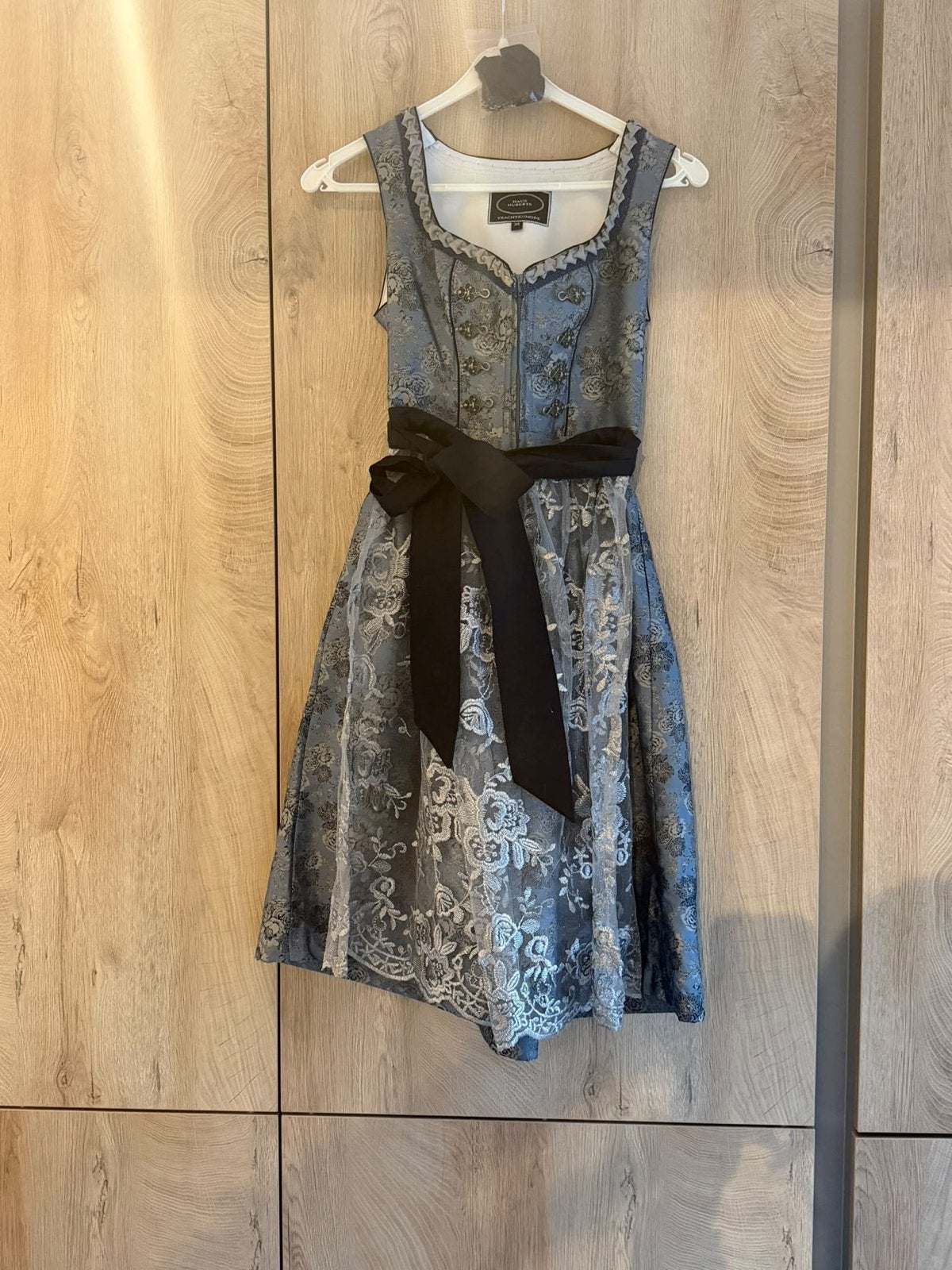 Dirndl Haus Huberts Trachtenmode Maat 34, Blauw, Ophalen of Verzenden, Zo goed als nieuw, Maat 34 (XS) of kleiner