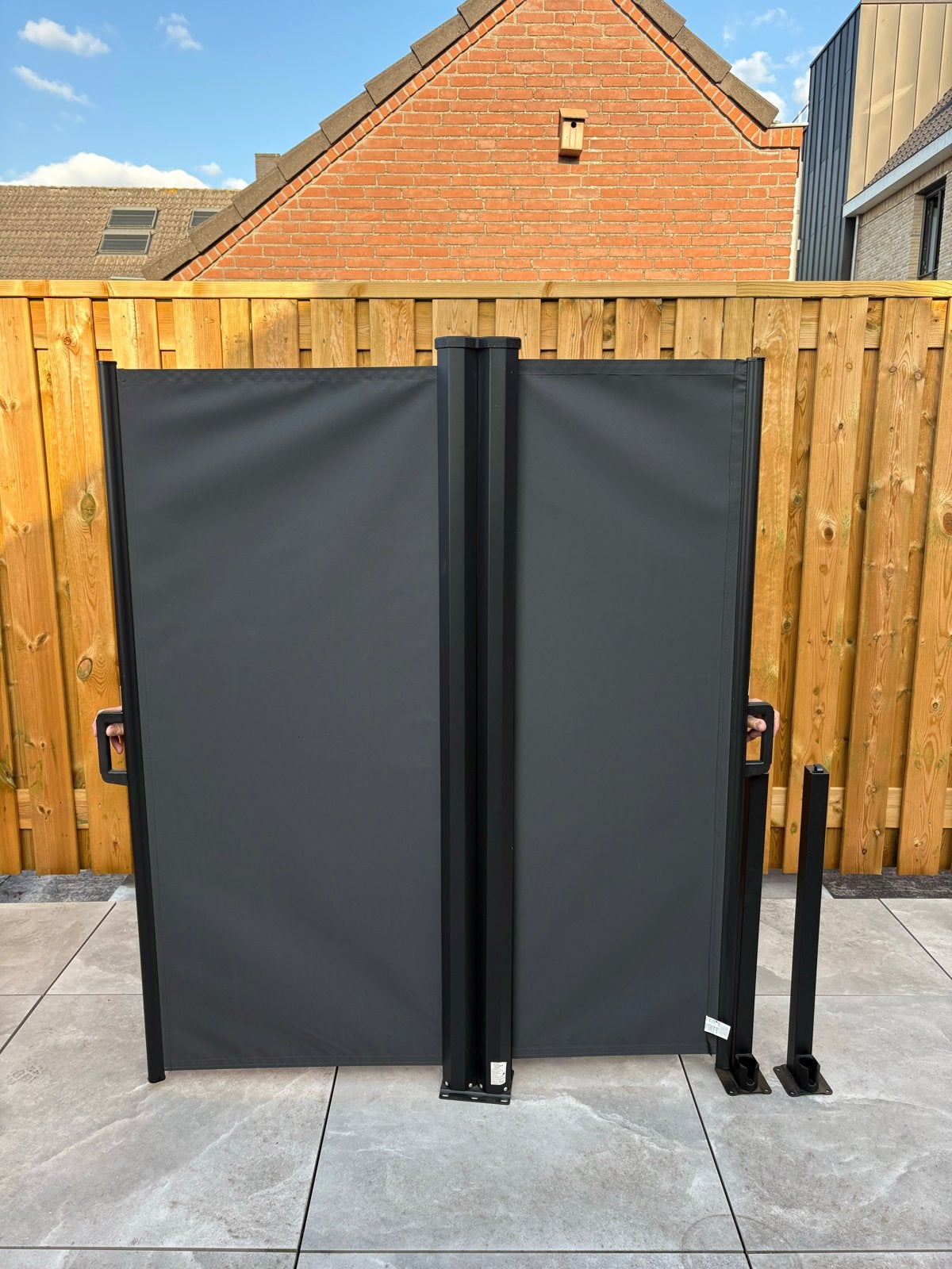 Uitschuifbaar windscherm/privacyscherm voor terras/tuin 6m, Tuin en Terras, Ophalen, 200 cm of meer, 150 tot 200 cm, Nieuw