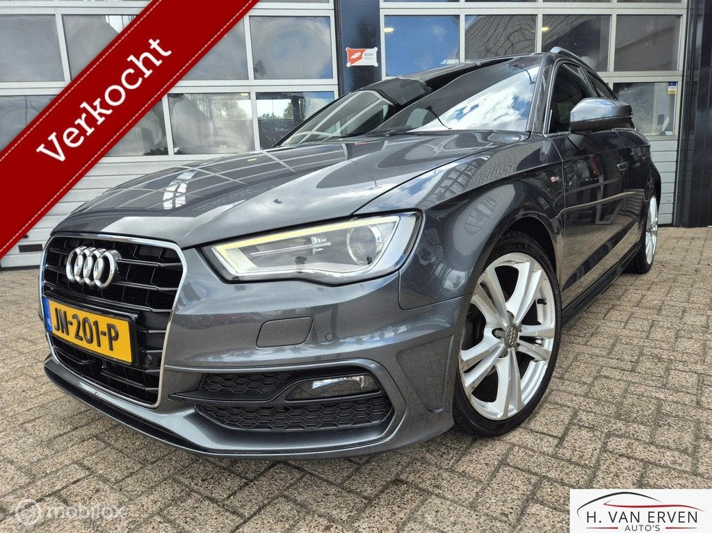 Audi A3 Sportback 1.4 TFSI DUBBELE S-LINE XENON PDC LED, Euro 6, 150 pk, 1500 kg, 57 €/maand