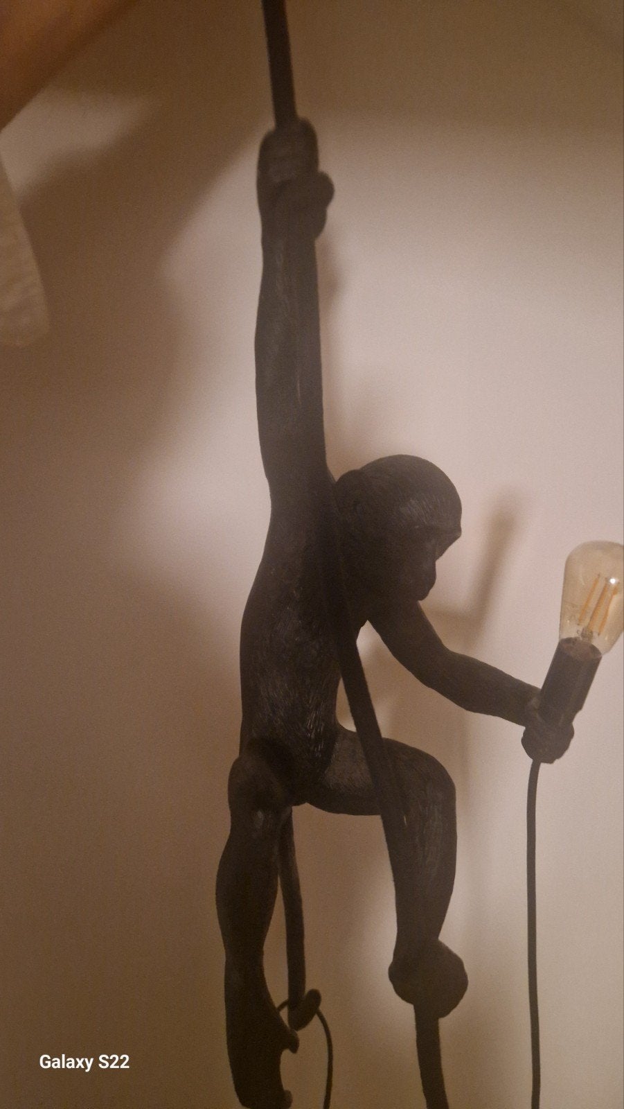 Aap lamp - Zwart - Hanglamp - Decoratieve verlichting, Huis en Inrichting, Ophalen of Verzenden