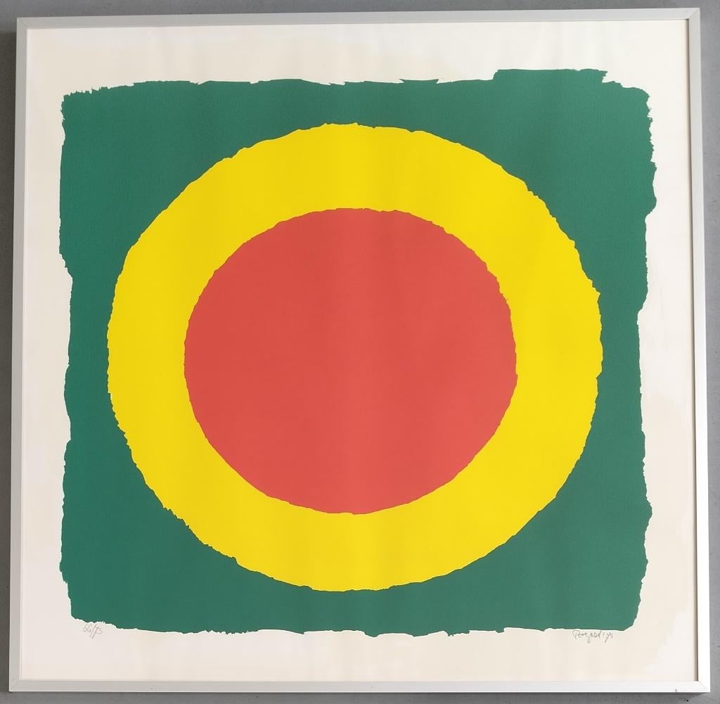 Bram Bogart – ingelijste gesigneerde litho, Antiek en Kunst, Ophalen