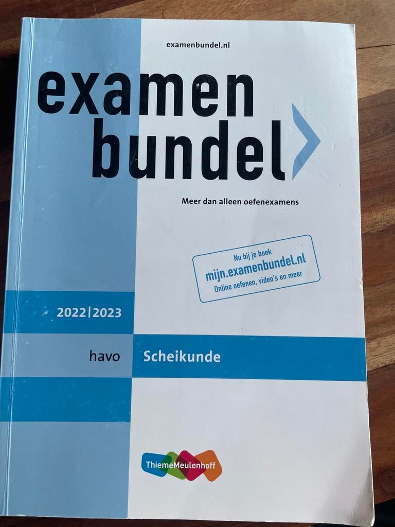 Examenbundel Scheikunde havo 2022/2023, Ophalen, Gelezen, HAVO, Scheikunde