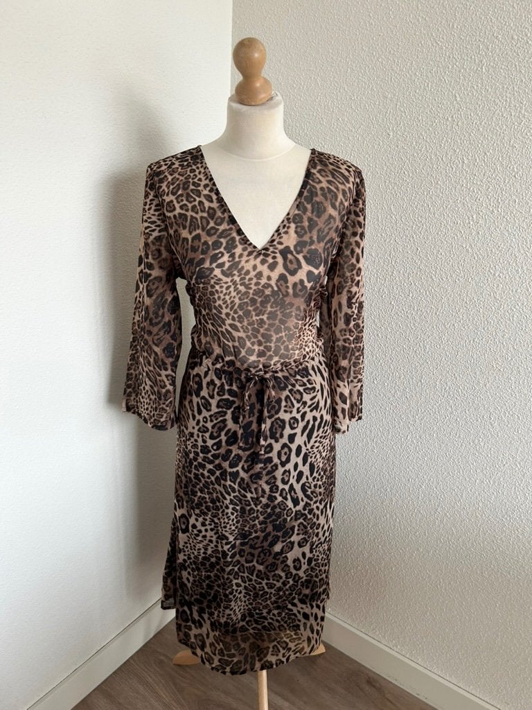 Freebird maat L panter zomer jurk 3163