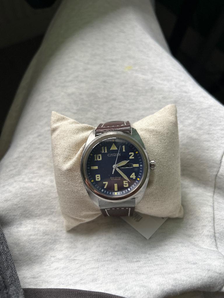 Citizen horloge, Leer, Staal, Nieuw, Ophalen of Verzenden