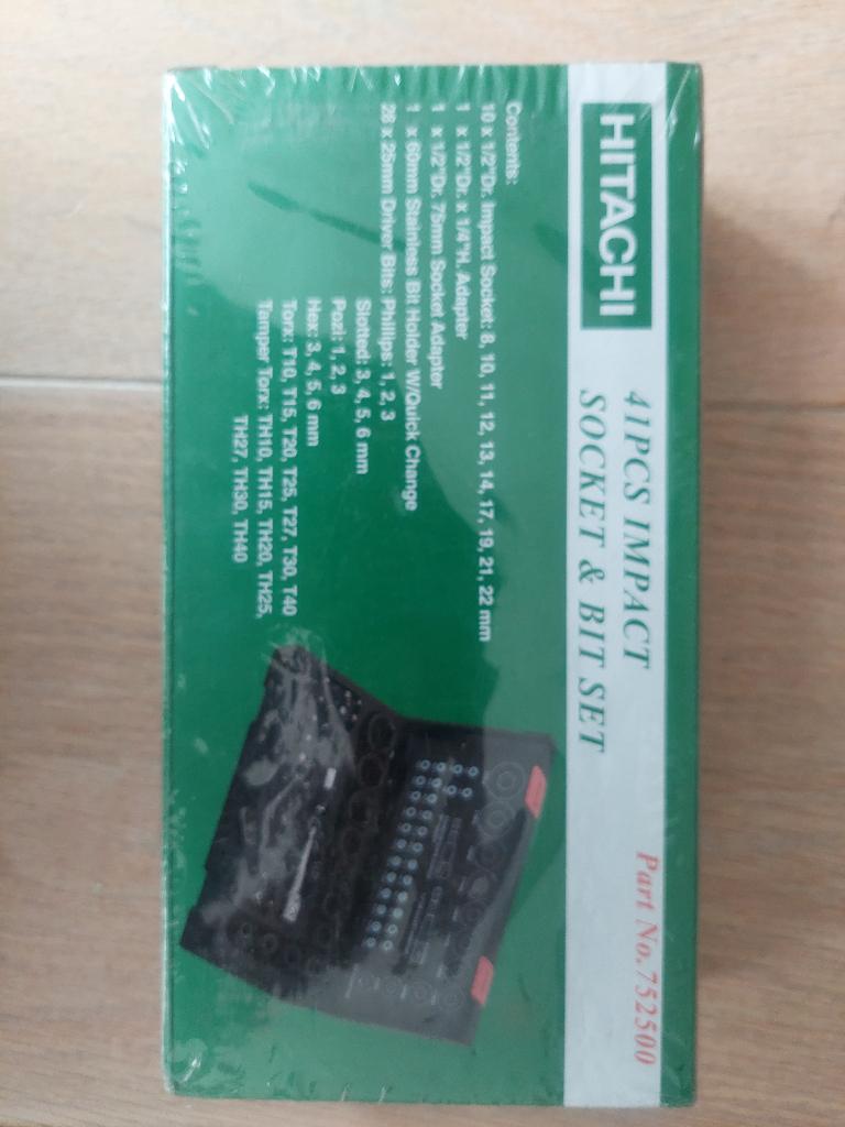 Hitachi 41 delig socket en bittenset set, Ophalen, Nieuw