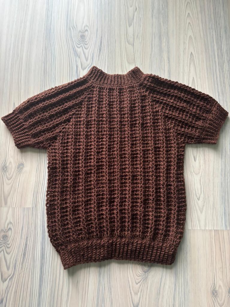 Handgemaakte bruine trui 100% wol, Ophalen of Verzenden, Nieuw, Maat 34 (XS) of kleiner, Bruin