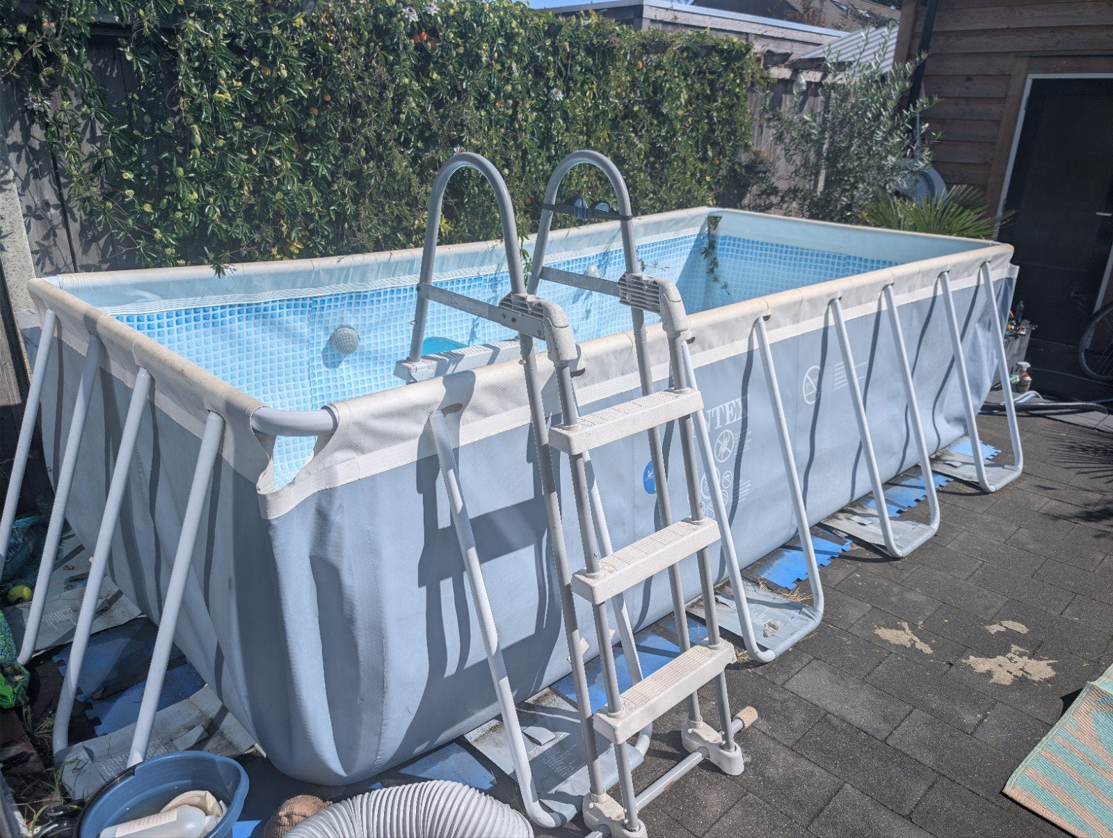 Intex Opzetzwembad 4x2x1m, Tuin en Terras, Gebruikt, 200 tot 300 cm, 80 tot 120 cm, Ophalen of Verzenden