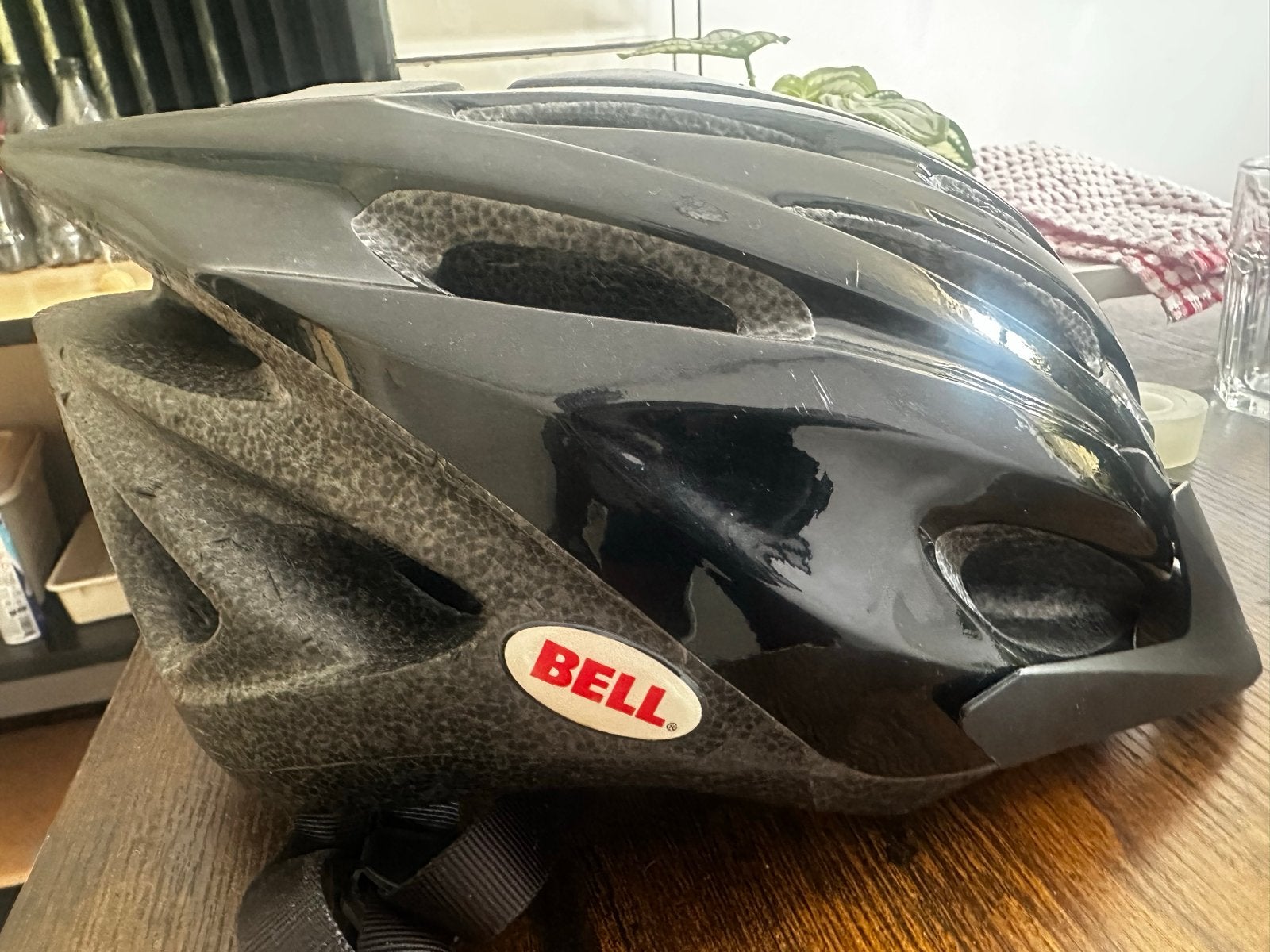 Bell fietshelm - Zwart, Fietsen en Brommers, Ophalen, Gebruikt, Overige maten, Heer of Dame
