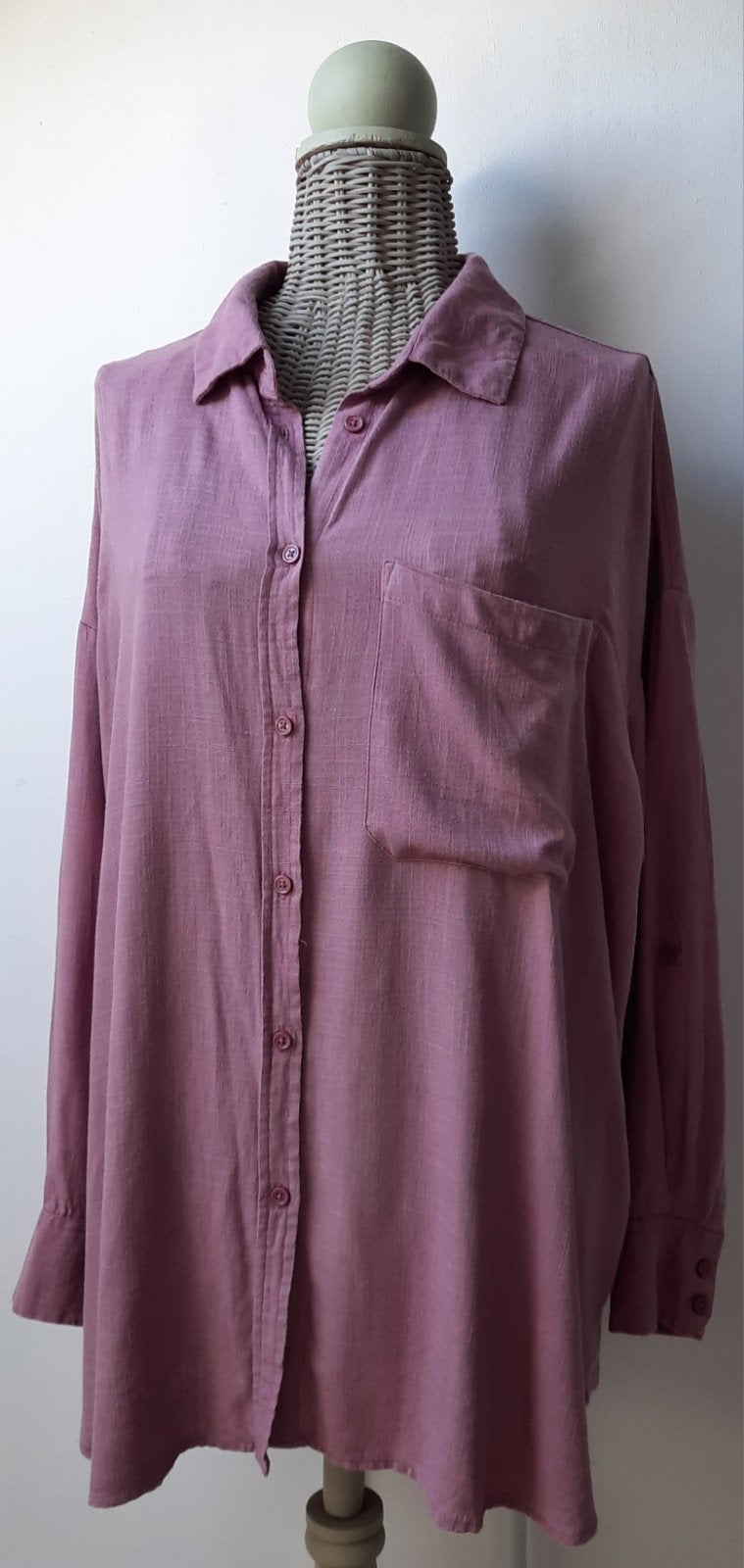 Hema roze blouse XL, Maat 46/48 (XL) of groter, Ophalen of Verzenden, Zo goed als nieuw, Roze