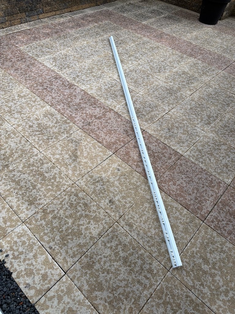 Gordijn en vitrage rail, Ophalen, 200 cm of meer, Wit, Zo goed als nieuw