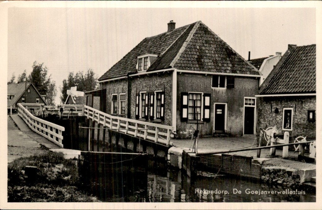 Hekendorp - De Goejanverwellesluis - Sluis, Verzamelen, Ansichtkaarten | Nederland, Ongelopen, Utrecht, 1920 tot 1940, Ophalen of Verzenden