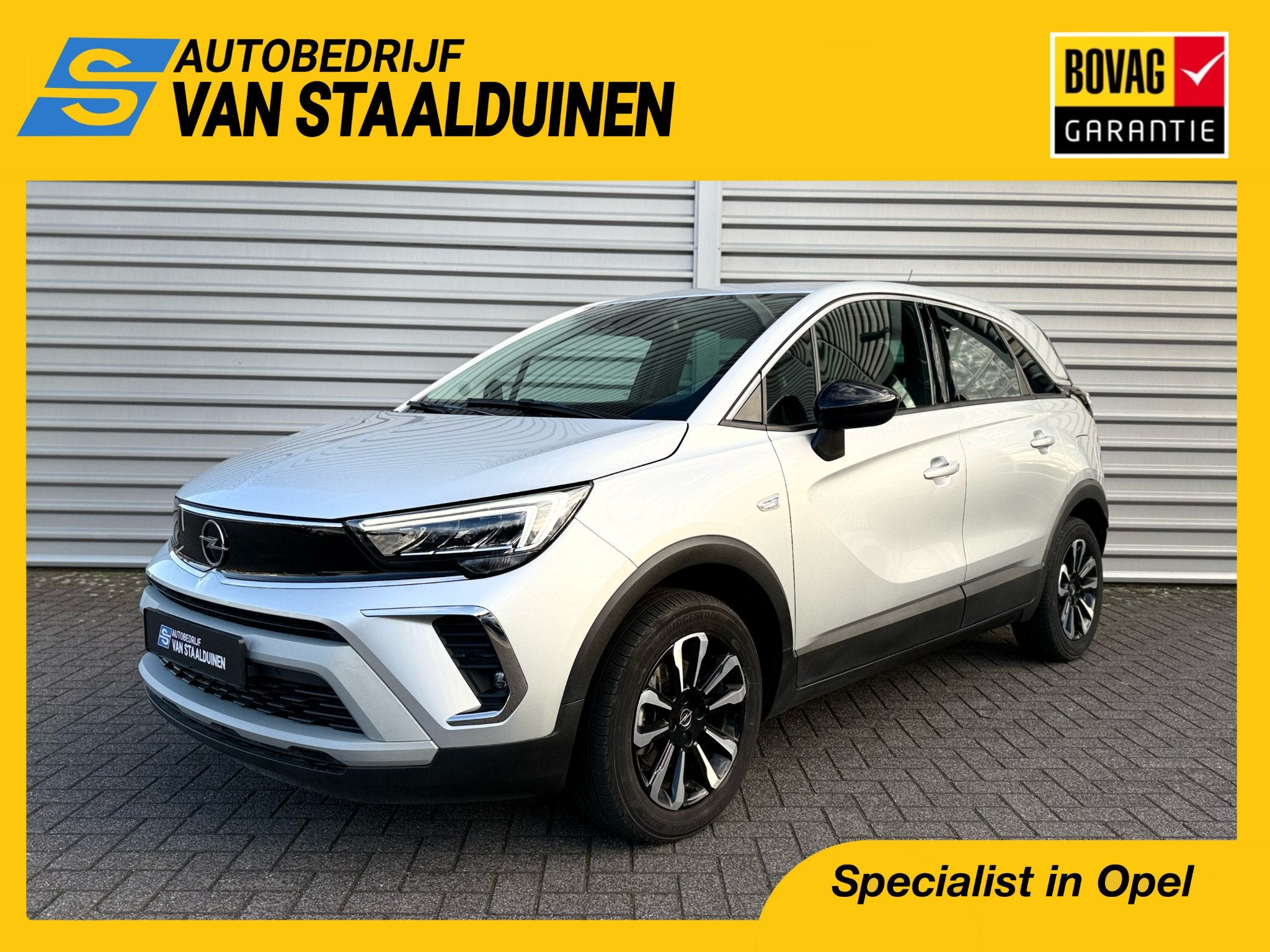 Opel Crossland 1.2 Turbo 130pk Elegance Automaat | Navigatie, Auto's, Opel, 12 maanden, Gebruikt, 1199 cc, 600 kg