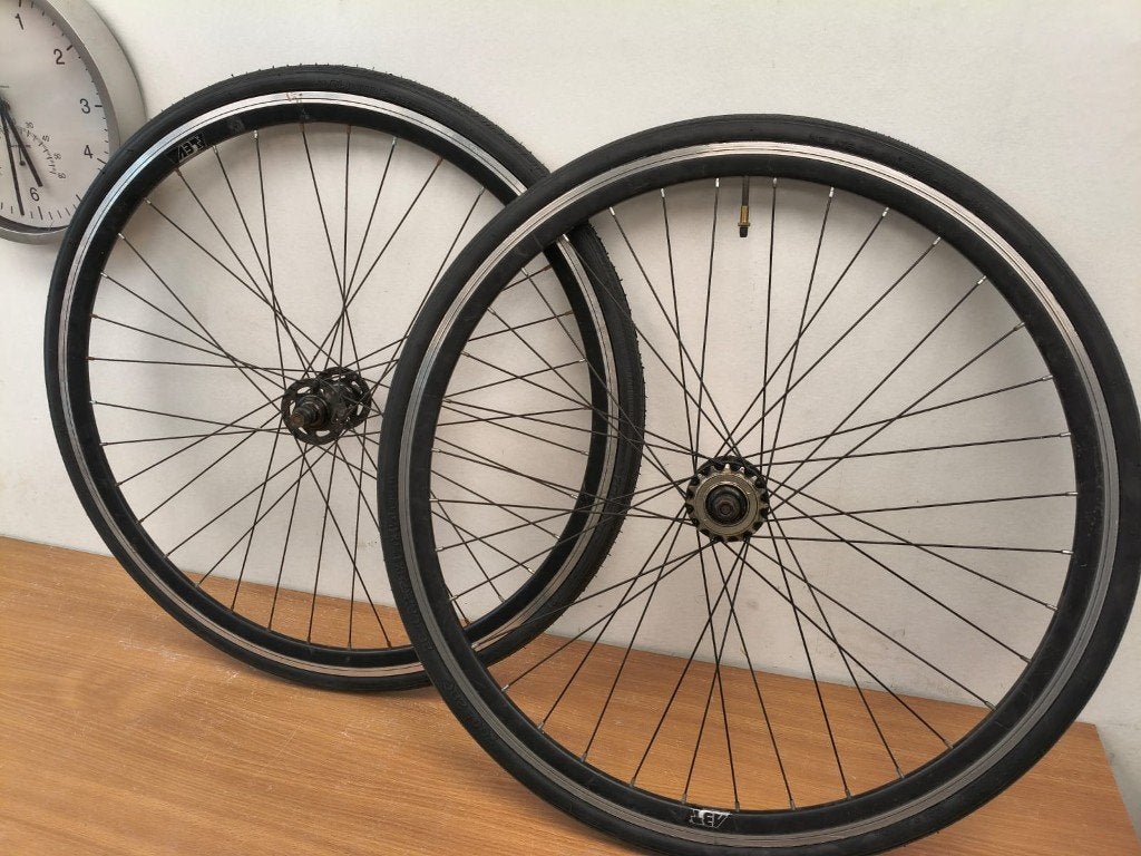 Set Flip Flop wielen in nette staat! Fixie/Singlespeed!, Gebruikt, ABT, Oldtimerfiets, Aluminium