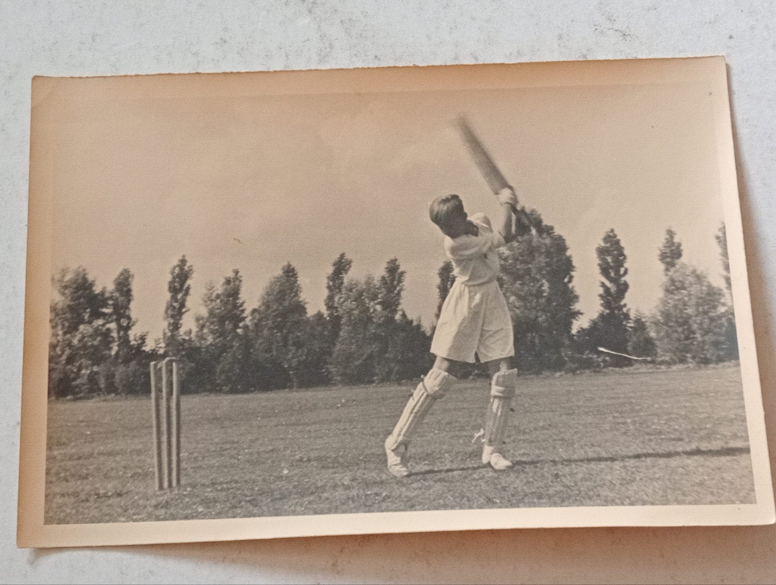 Oude Cricket foto jaren 40-50, Ophalen of Verzenden, 1940 tot 1960, Gebruikt