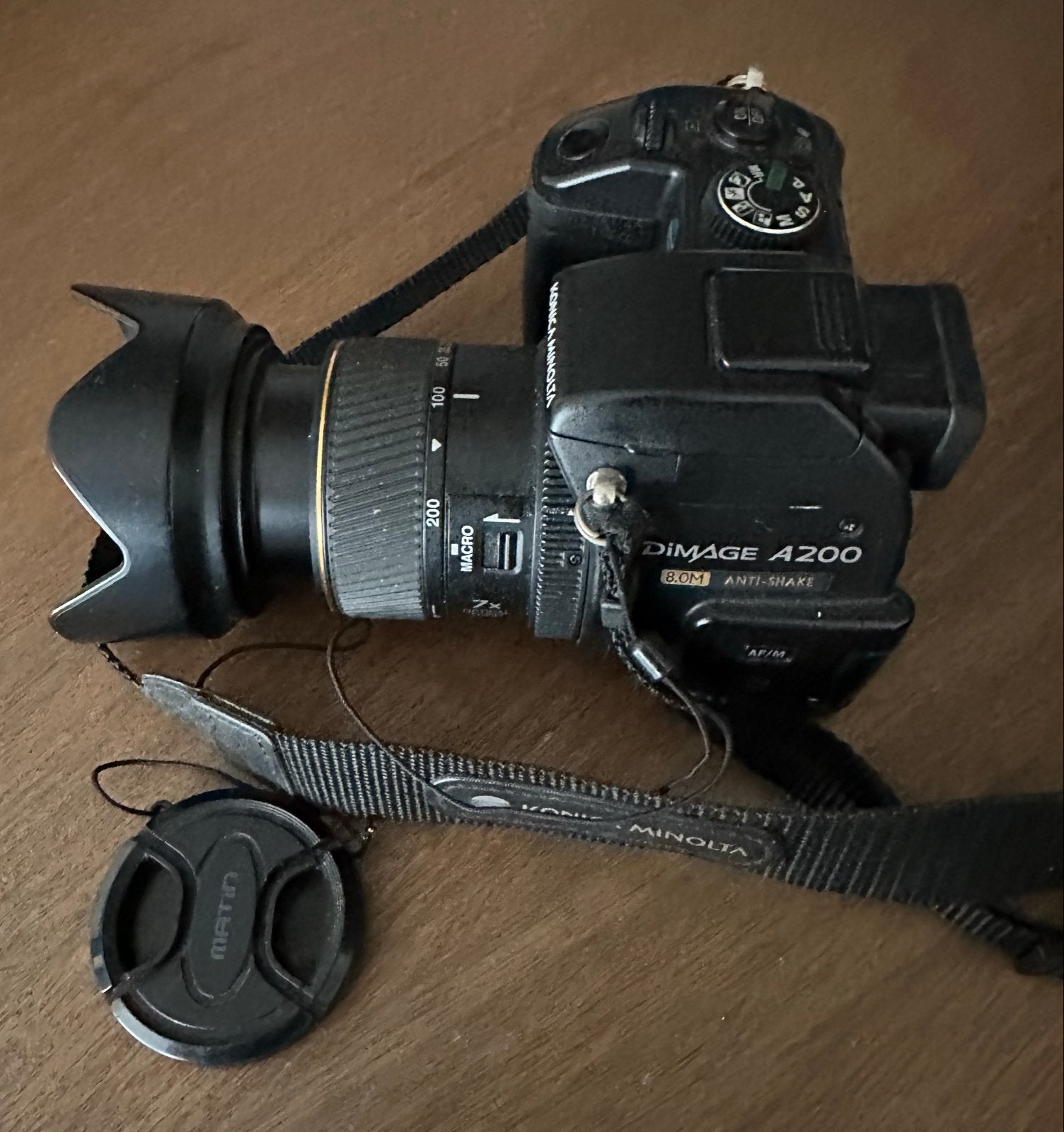 Konica Minolta DiMAGE A200 Digitale Camera, Gebruikt, Minolta, Beeldstabilisatie, Ophalen of Verzenden