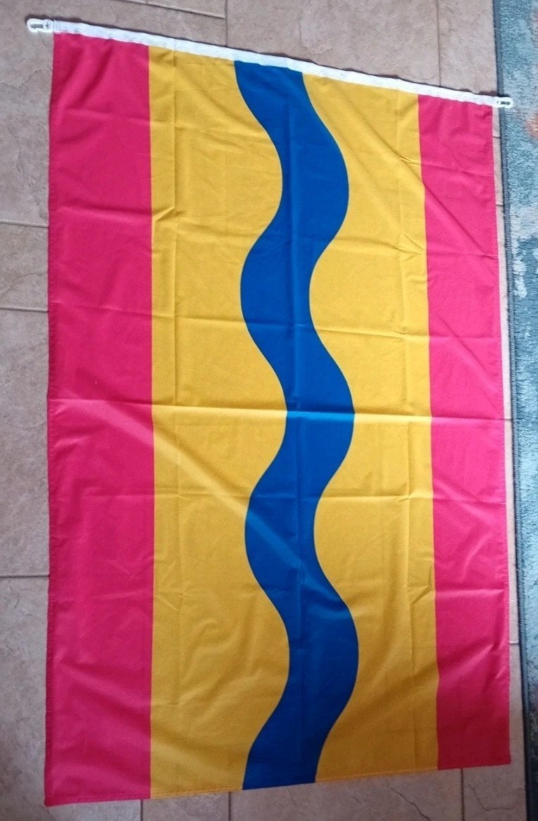 1x Vlag Overijssel 150x100cm (1001vlaggen), Diversen, Ophalen of Verzenden, Zo goed als nieuw