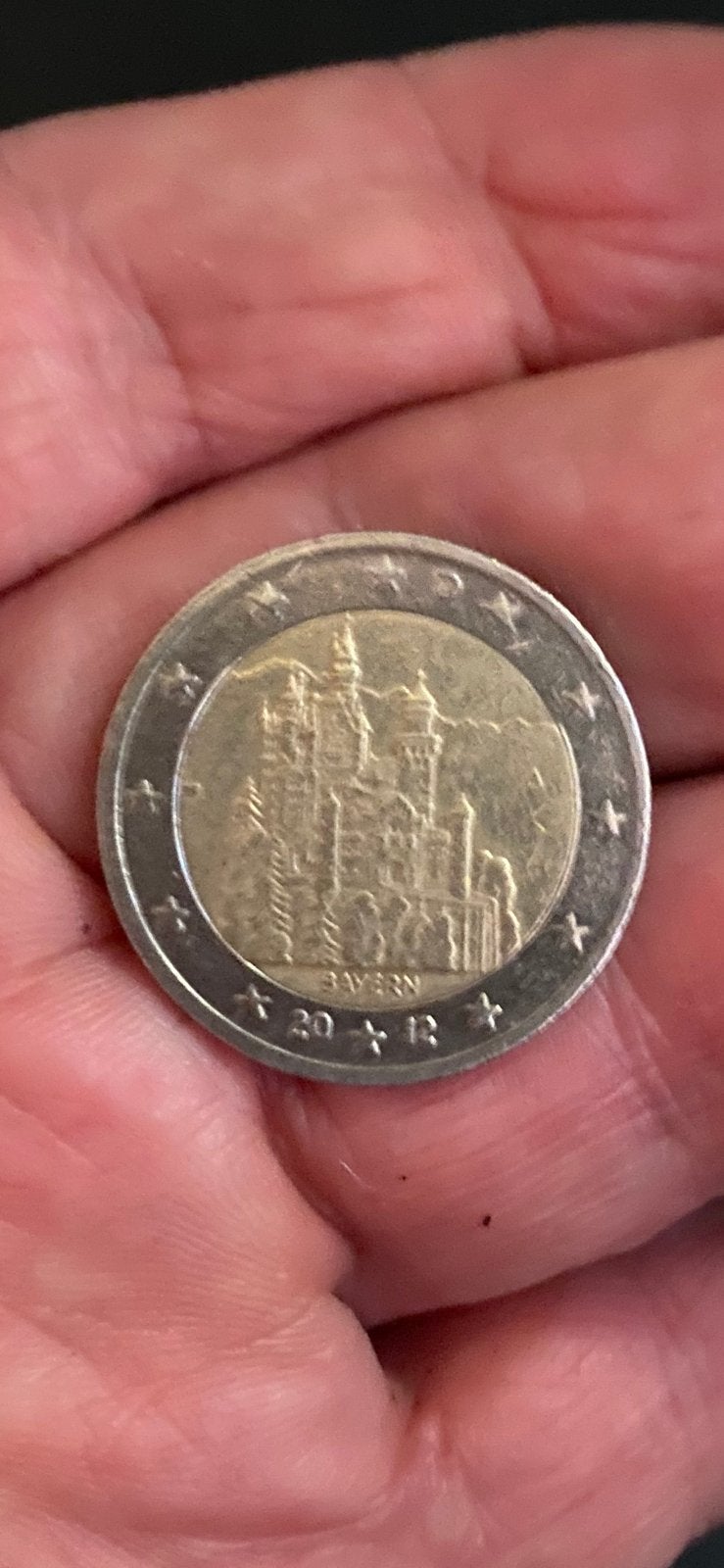 munt:  2,- €  DUITSLAND  ‘NEUSCHWANSTEIN’, Postzegels en Munten, Ophalen of Verzenden, Duitsland, 2 euro, Losse munt