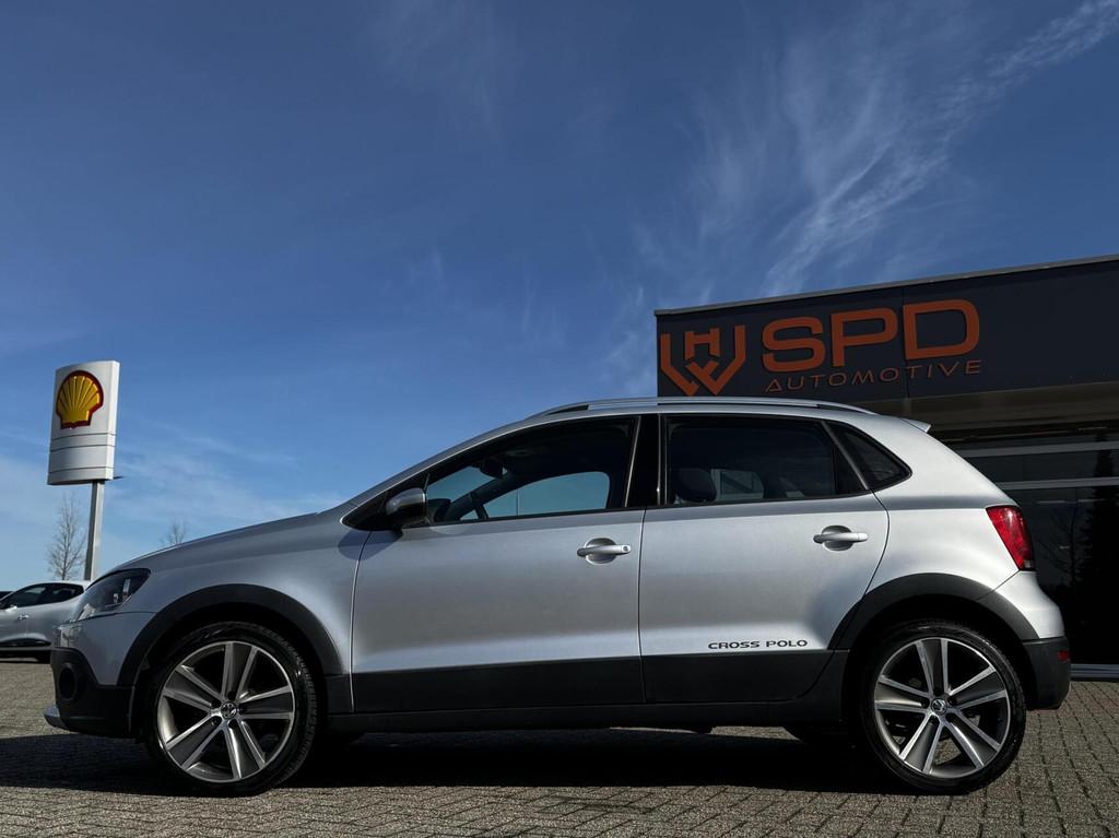 Volkswagen Polo1.2 TSI Cross|Navi|Clima|Trek|AC|Stoelve|Crui, Auto's, Euro 5, Stof, Zwart, Origineel Nederlands