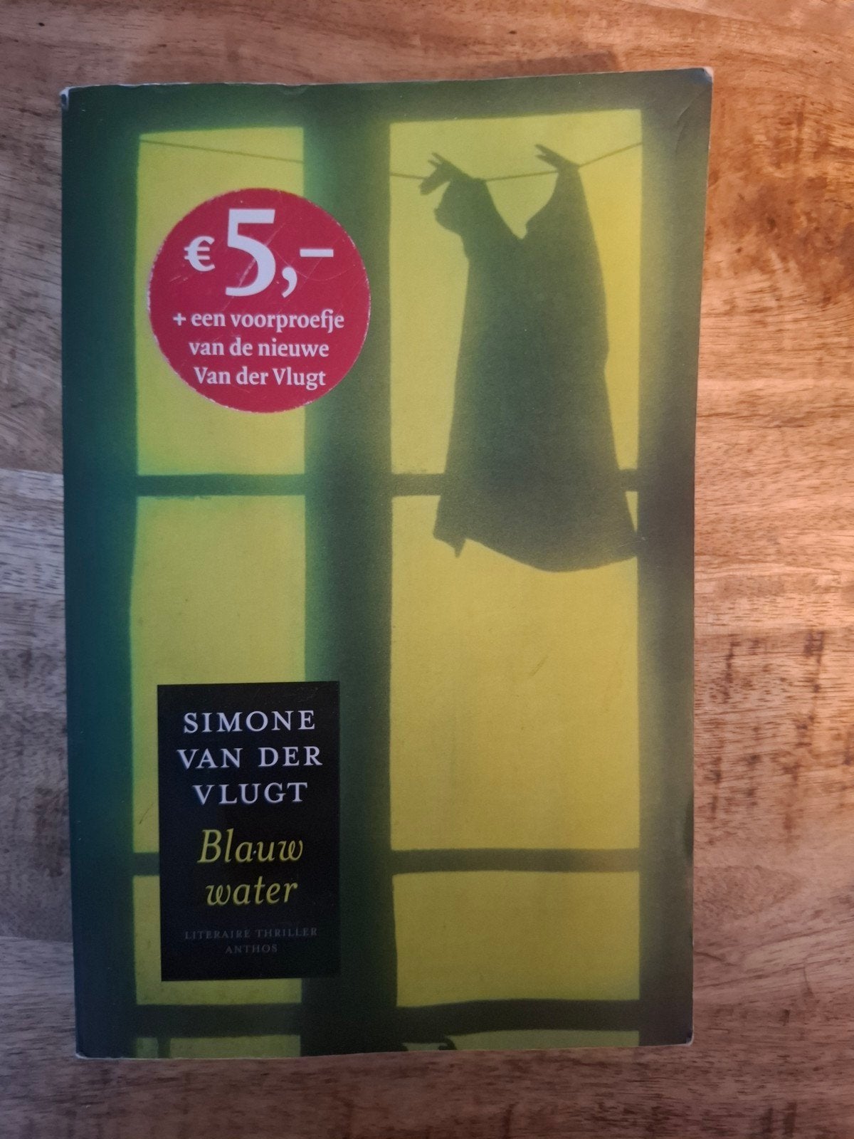 Simone van der Vlugt - Blauw water (Literaire thriller), Ophalen of Verzenden, Gelezen, Simone van der Vlugt, Nederland